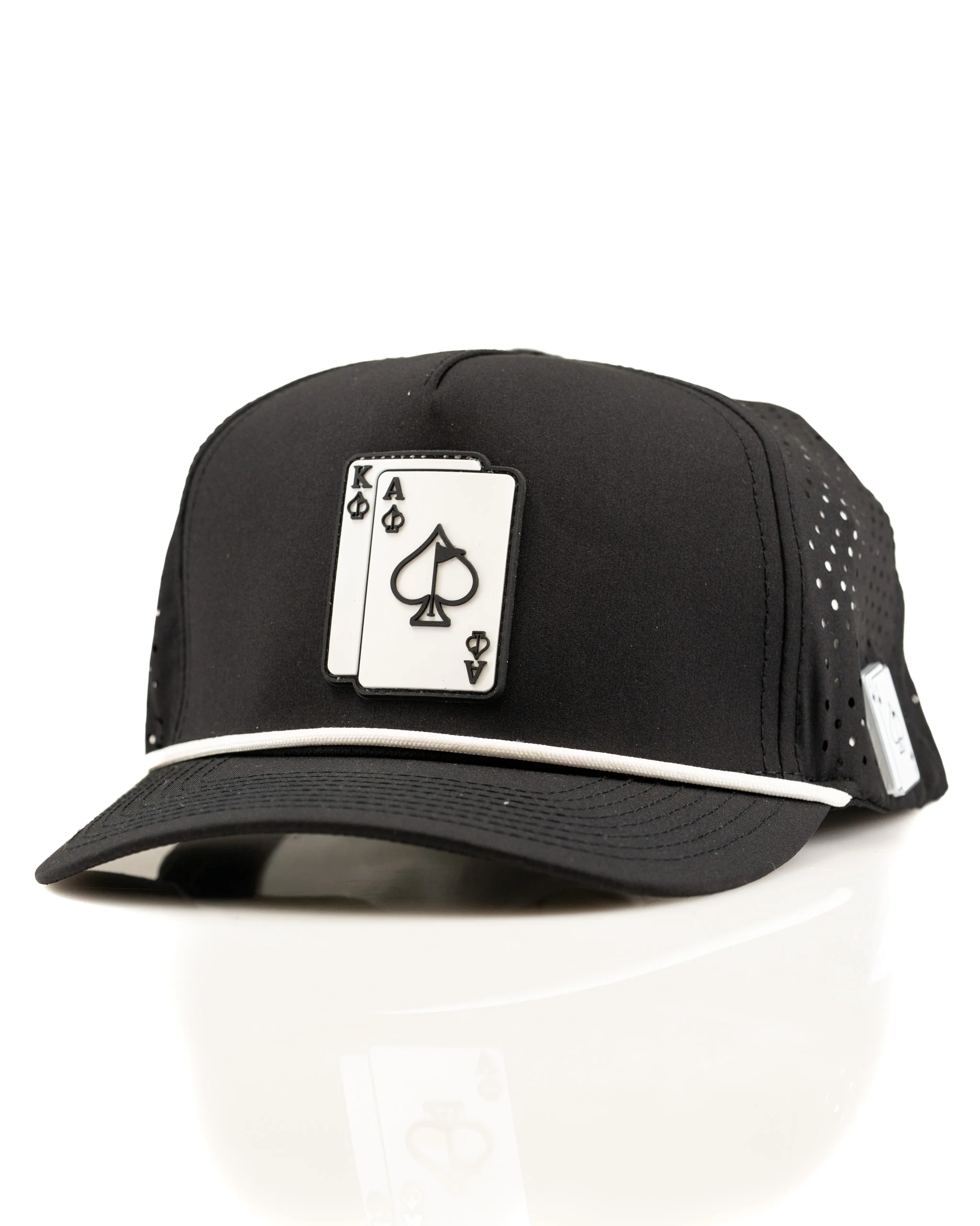 Ace/King Black - Perforated Rope Hat - Image 3