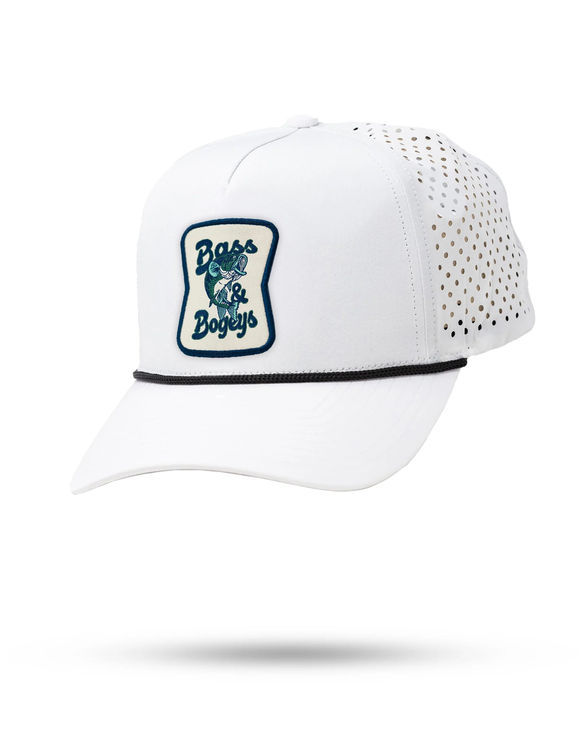 Perforated Rope Hat - Bass and Bogeys - White - Image 2