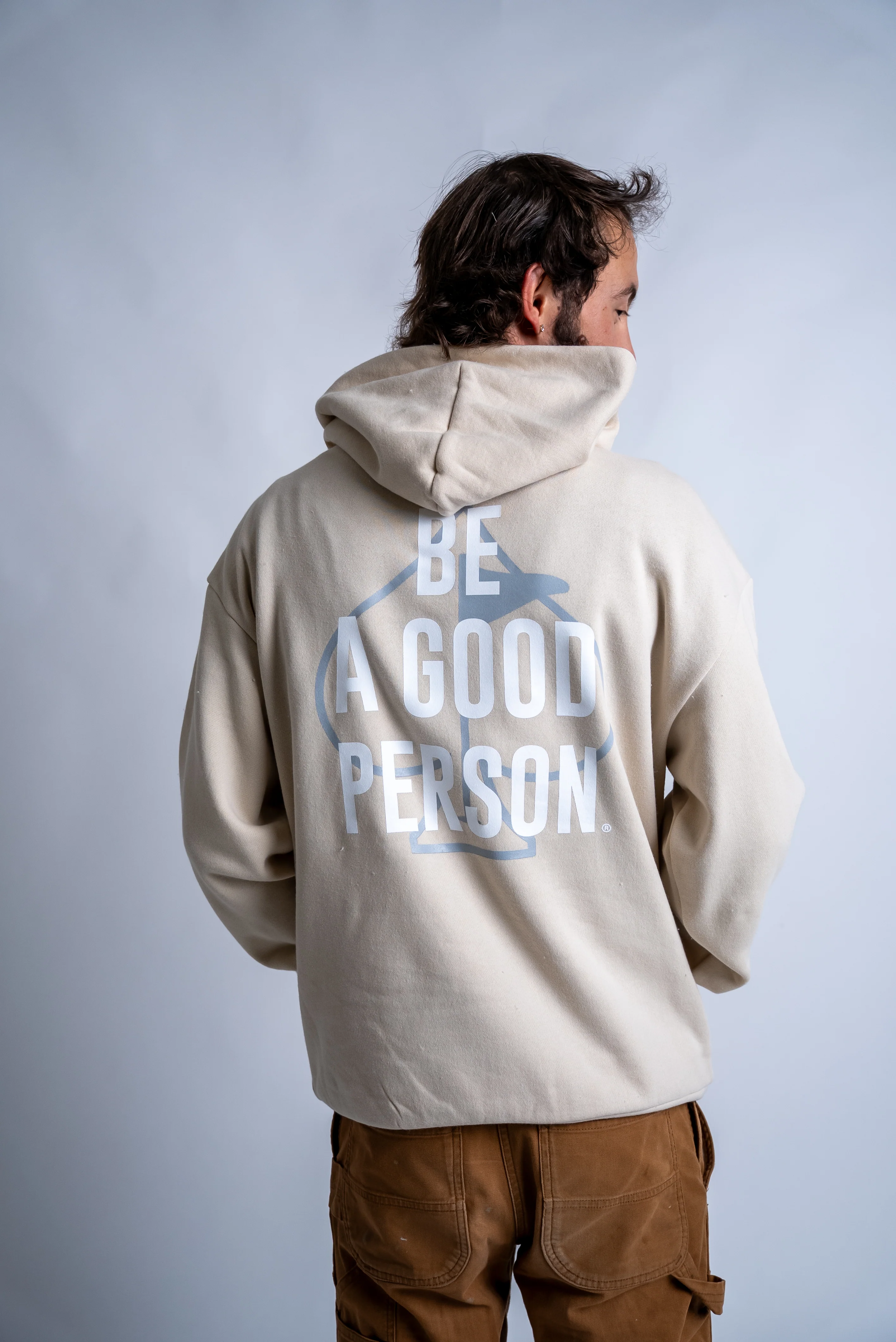 Be A Good Person X Pins and Aces Relax Hood Hoodie - Cream - Image 16