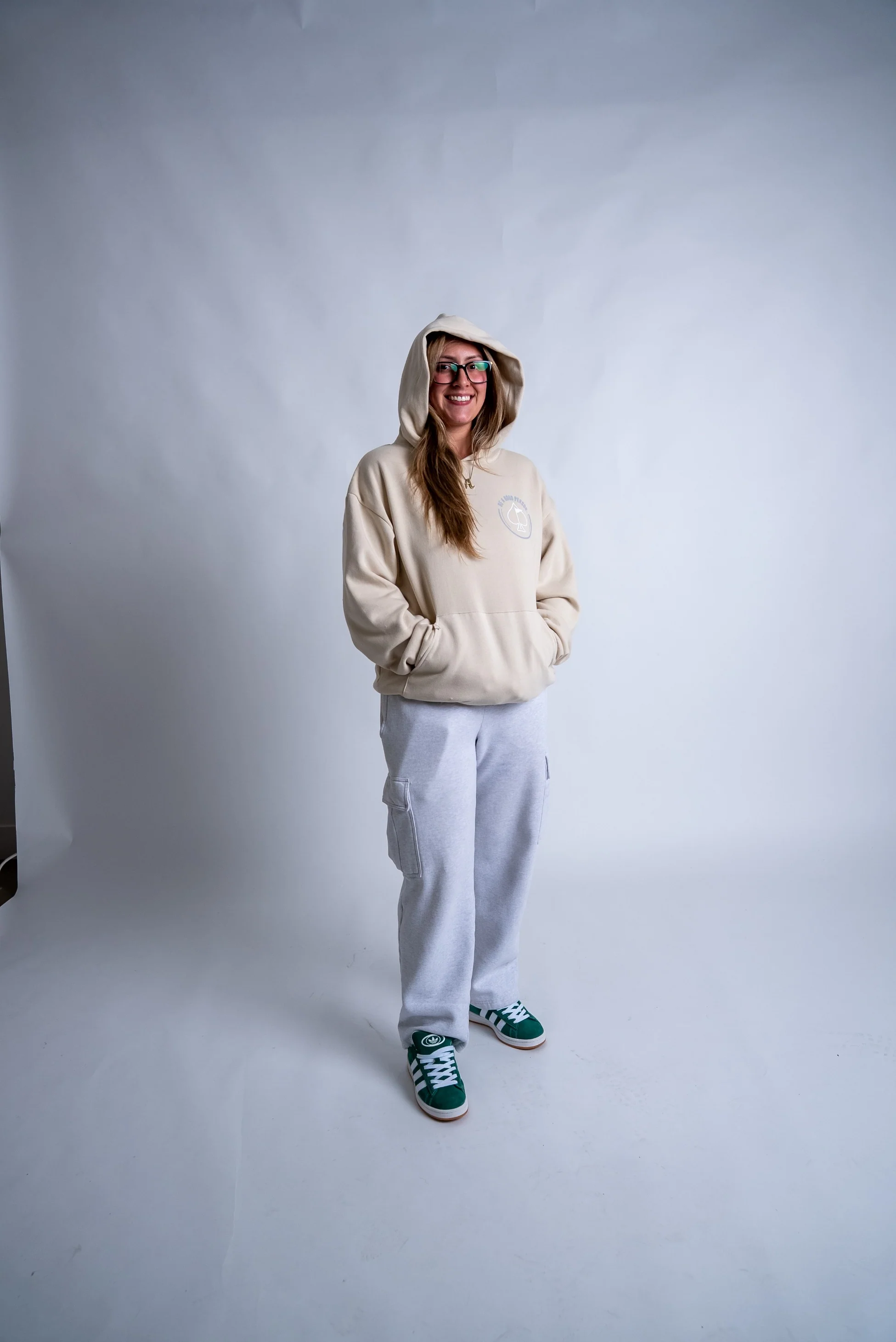Be A Good Person X Pins and Aces Relax Hood Hoodie - Cream - Image 5