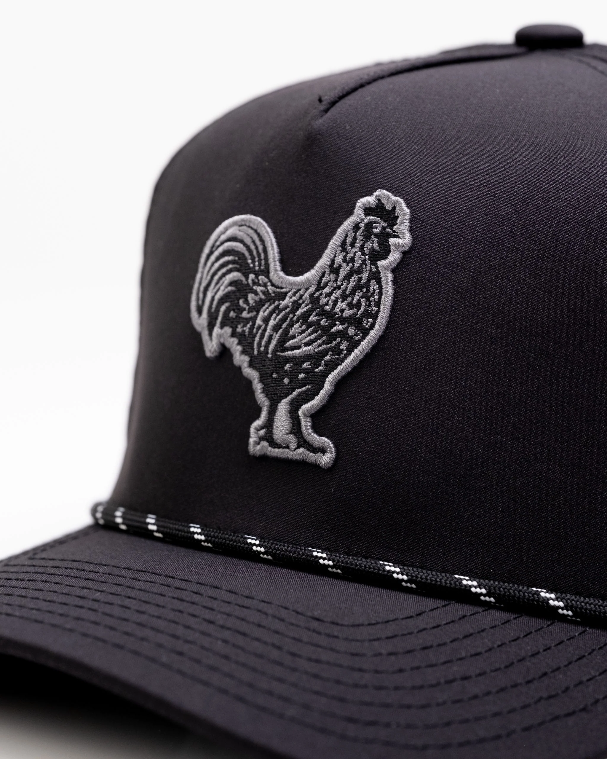 Black Cock Black - Perforated Rope Hat - Image 3