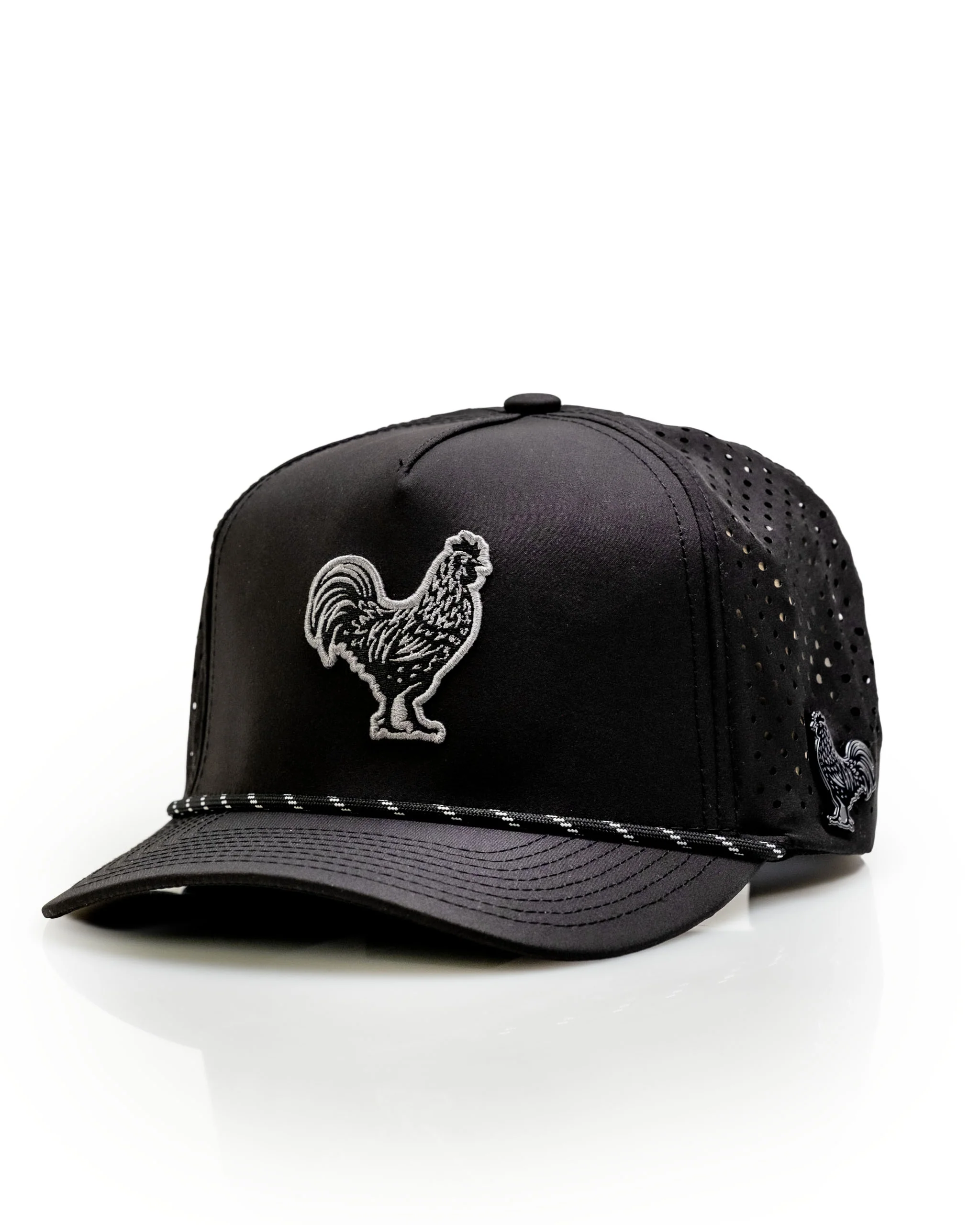 Black Cock Black - Perforated Rope Hat - Image 4
