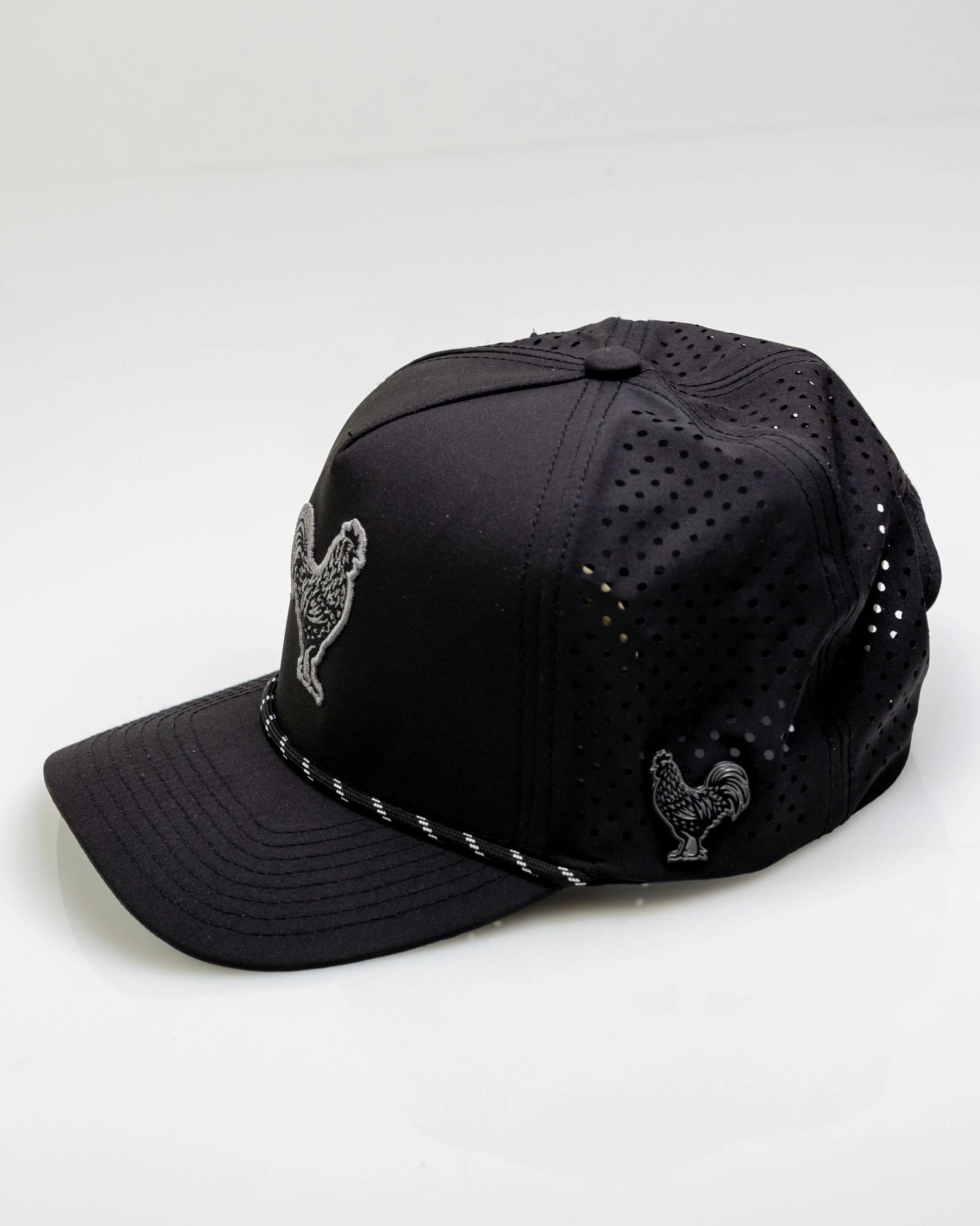 Black Cock Black - Perforated Rope Hat - Image 5