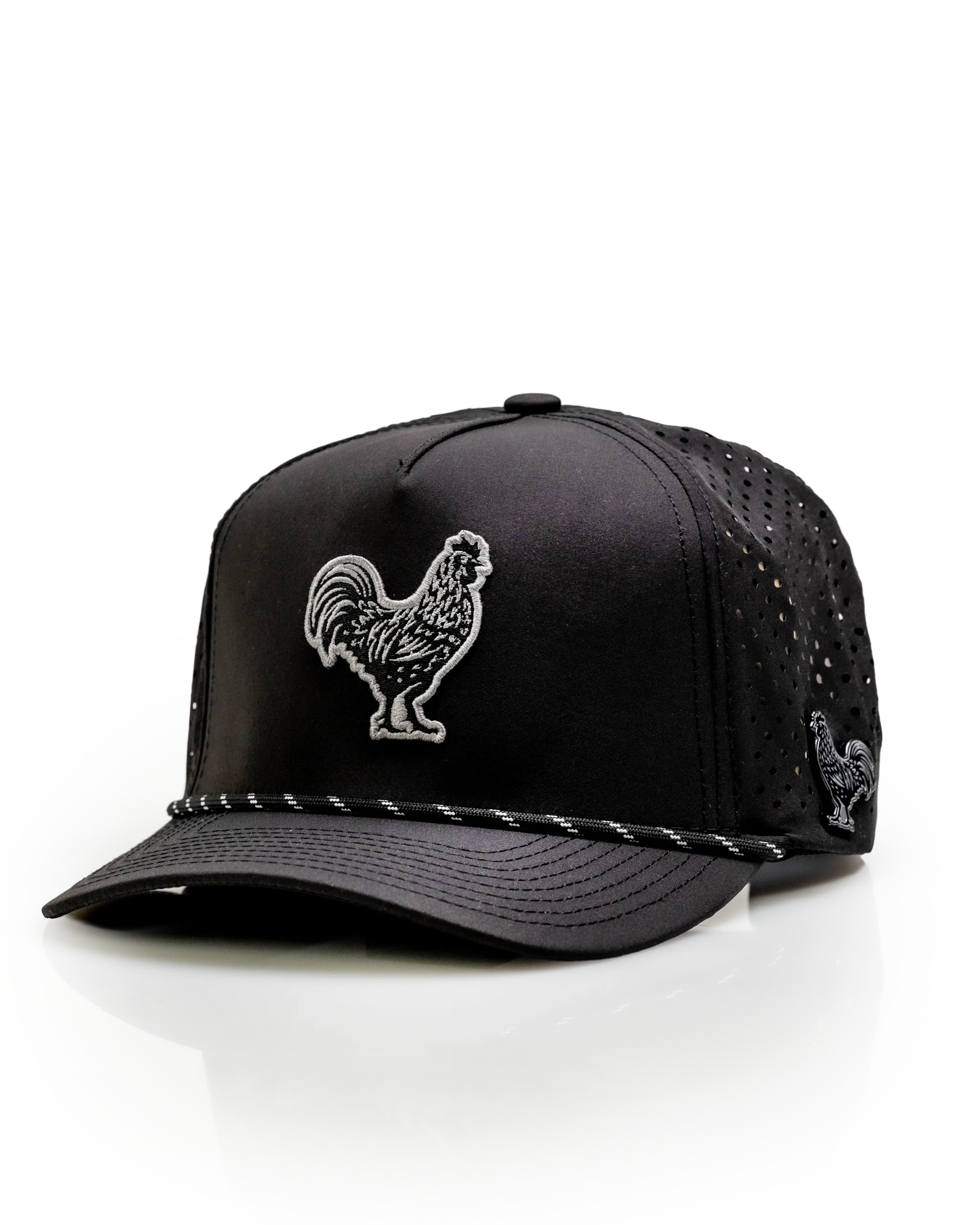 Black Cock Black - Perforated Rope Hat - Image 7