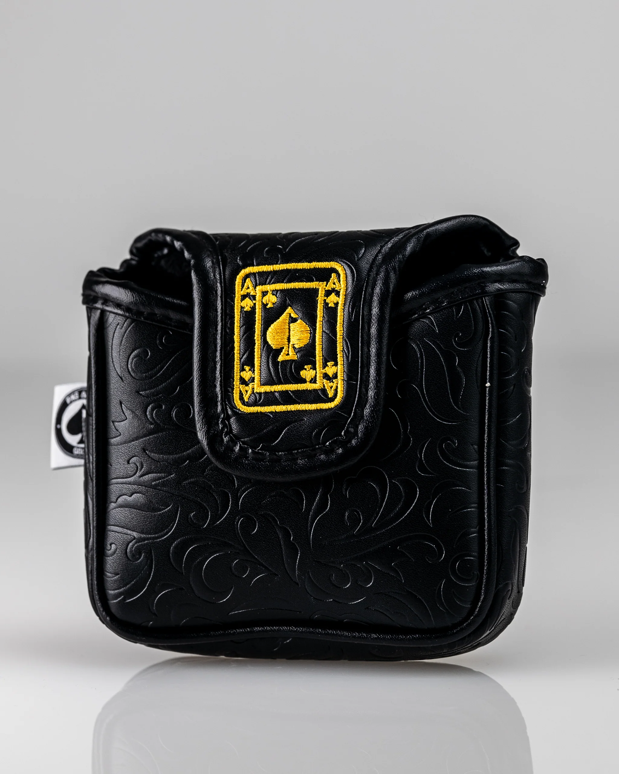 Black/Gold Ace of Spades - Mallet Putter Cover - Image 10