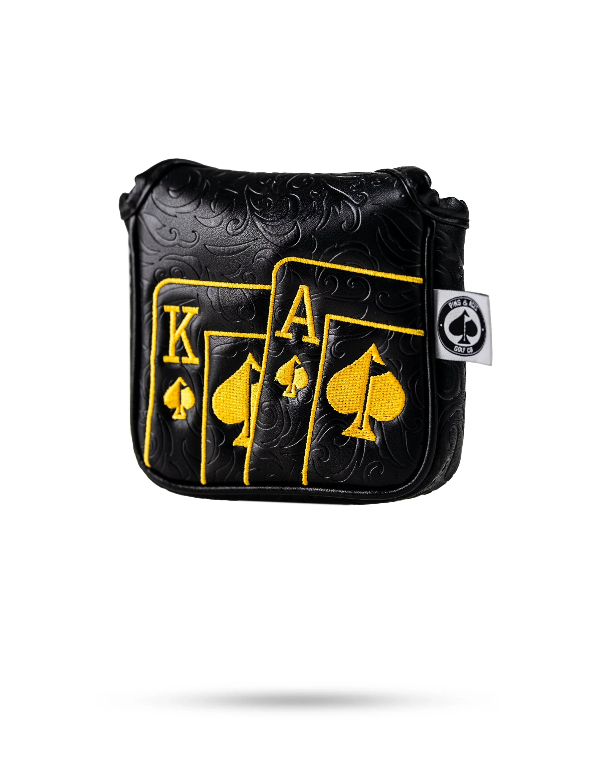 Black/Gold Ace of Spades - Mallet Putter Cover - Image 2