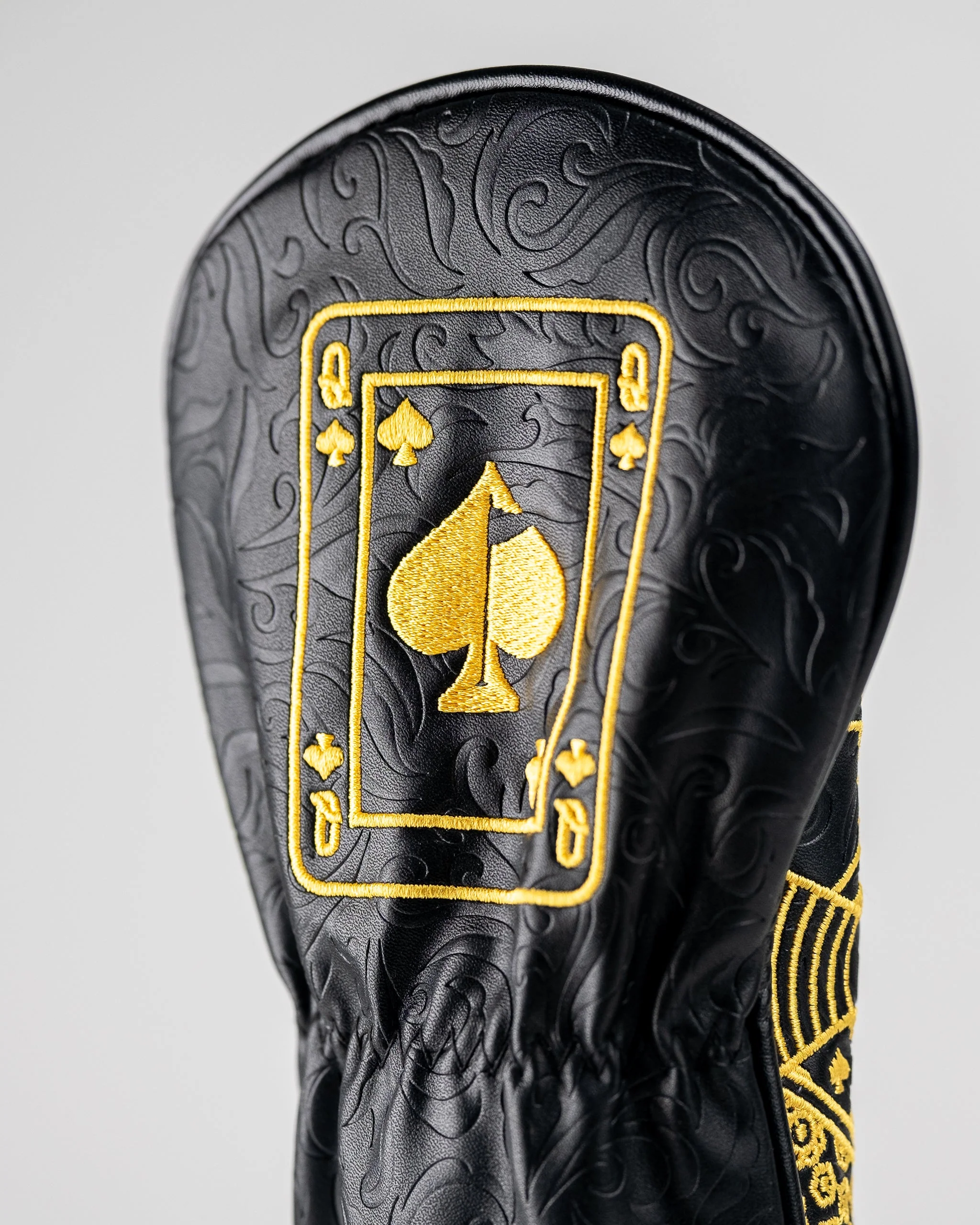 Black/Gold Queen of Spades - Fairway Cover - Image 5
