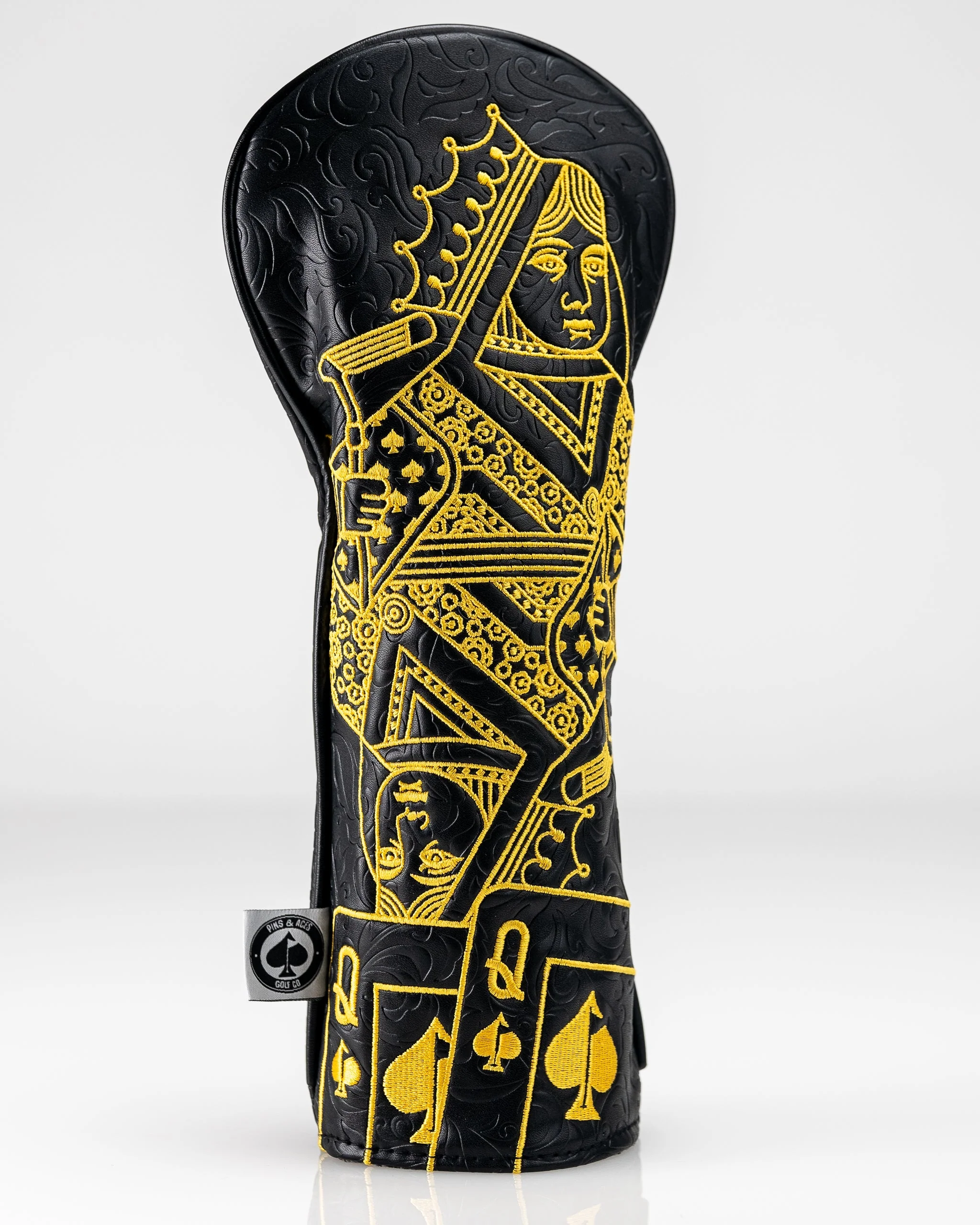 Black/Gold Queen of Spades - Fairway Cover - Image 6