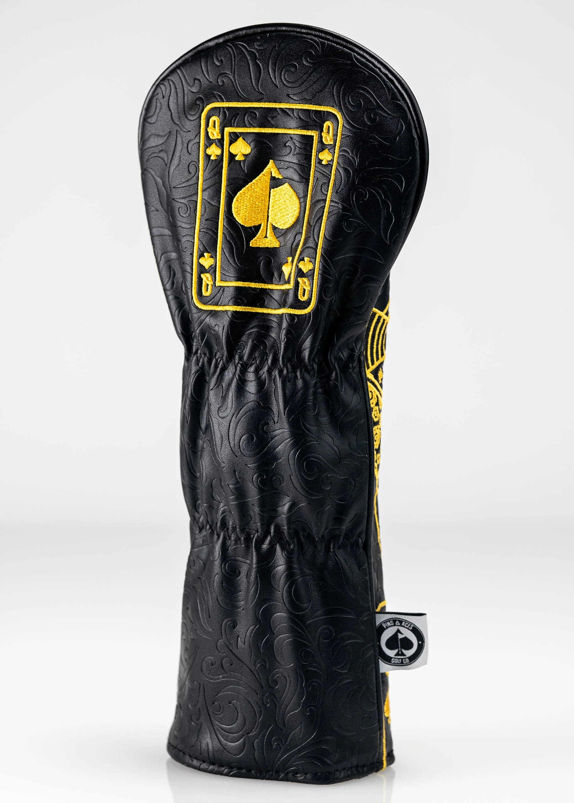Black/Gold Queen of Spades - Fairway Cover - Image 8