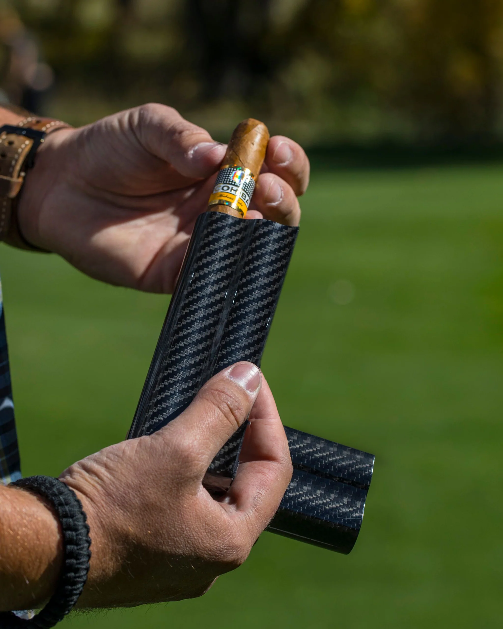 Carbon Fiber Cigar Case - 2 Slot - Image 8