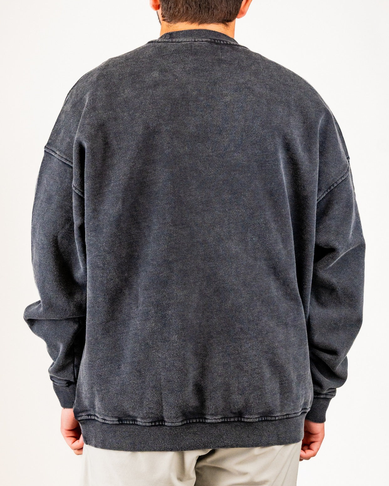 Embossed Spade Crewneck - Washed Charcoal - Image 3