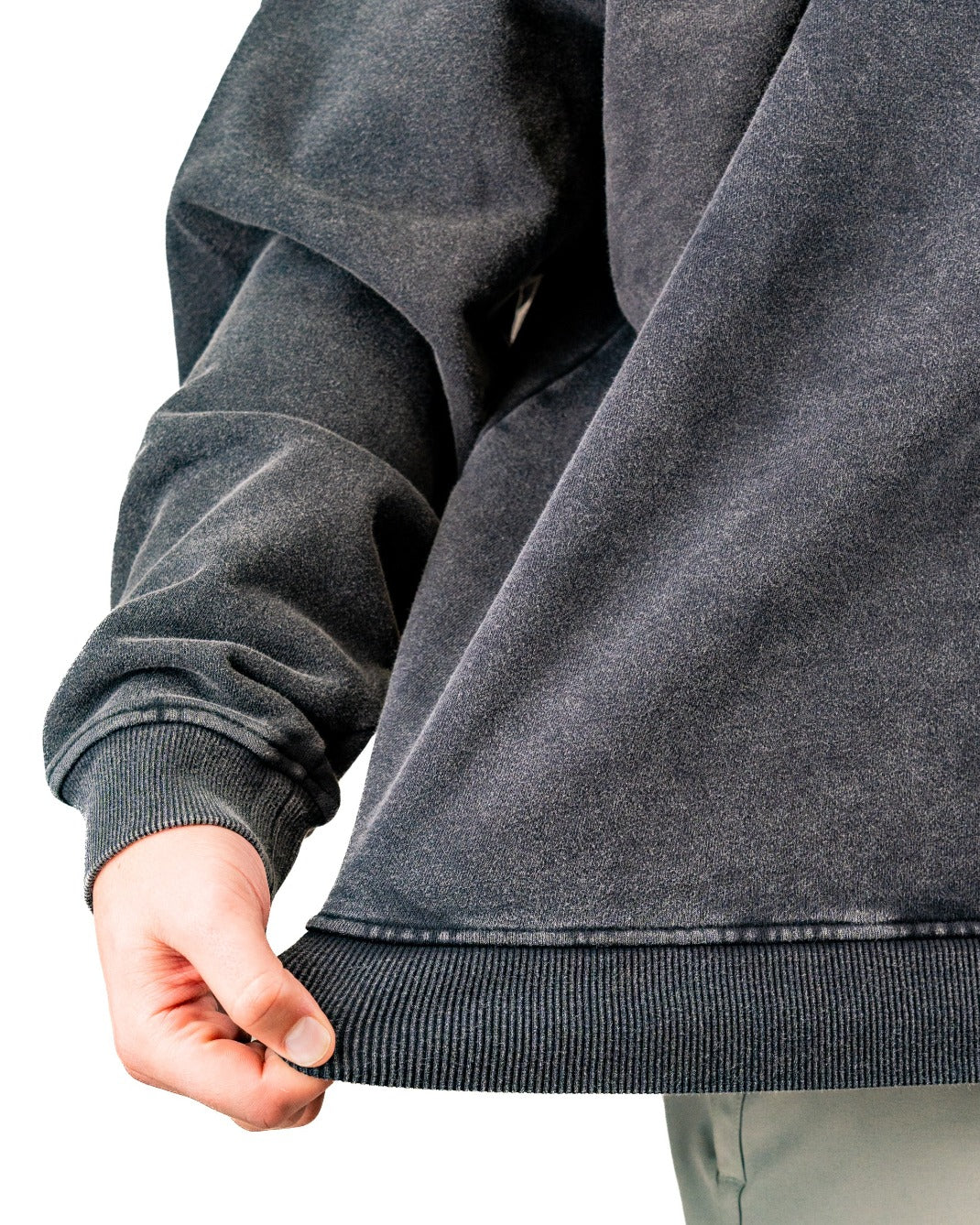 Embossed Spade Crewneck - Washed Charcoal - Image 5