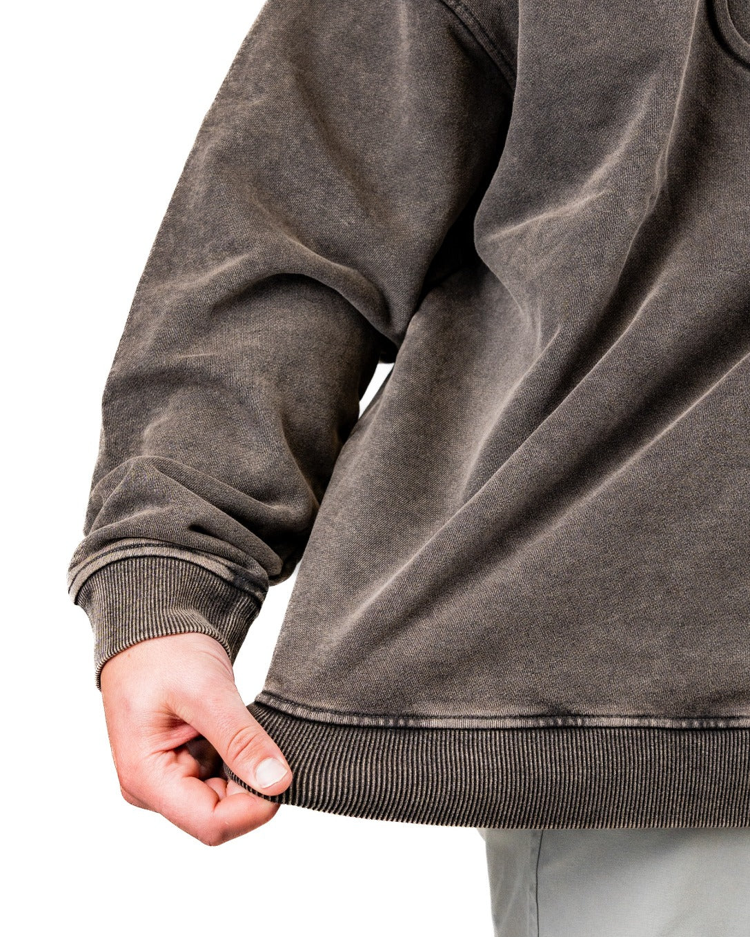 Embossed Spade Crewneck - Washed Iron - Image 5
