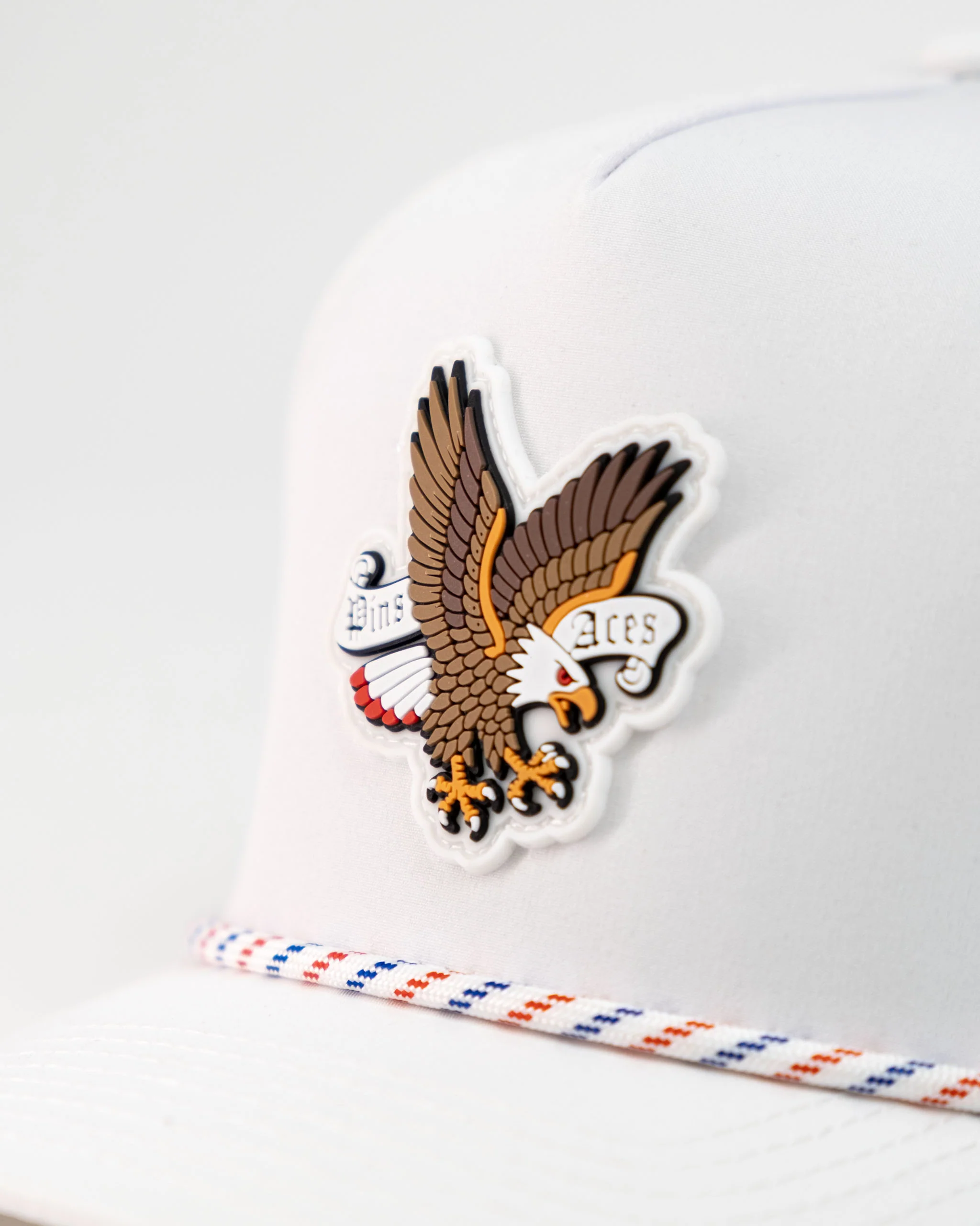 Freedom Eagle White - Perforated Rope Hat - Image 3