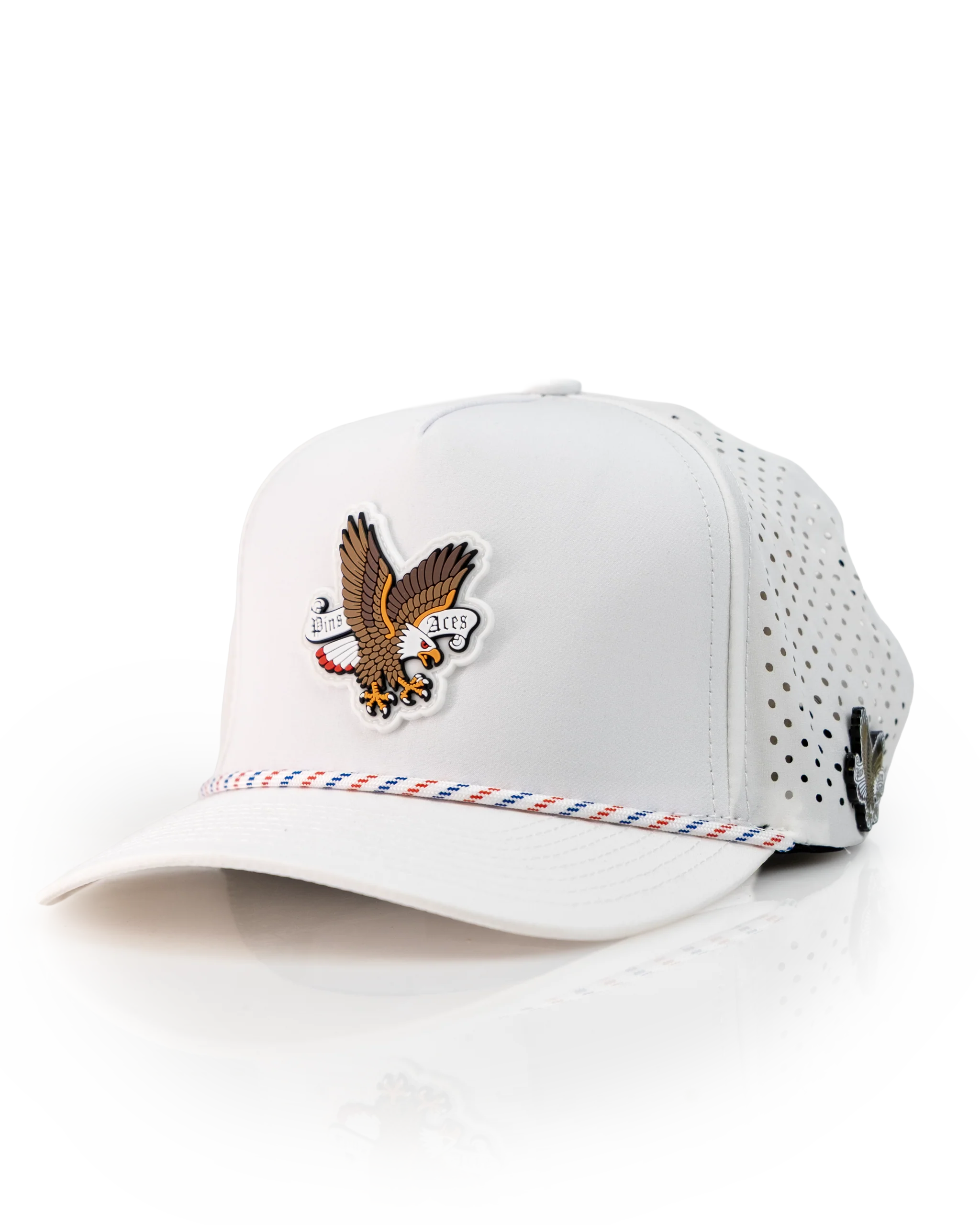 Freedom Eagle White - Perforated Rope Hat - Image 4