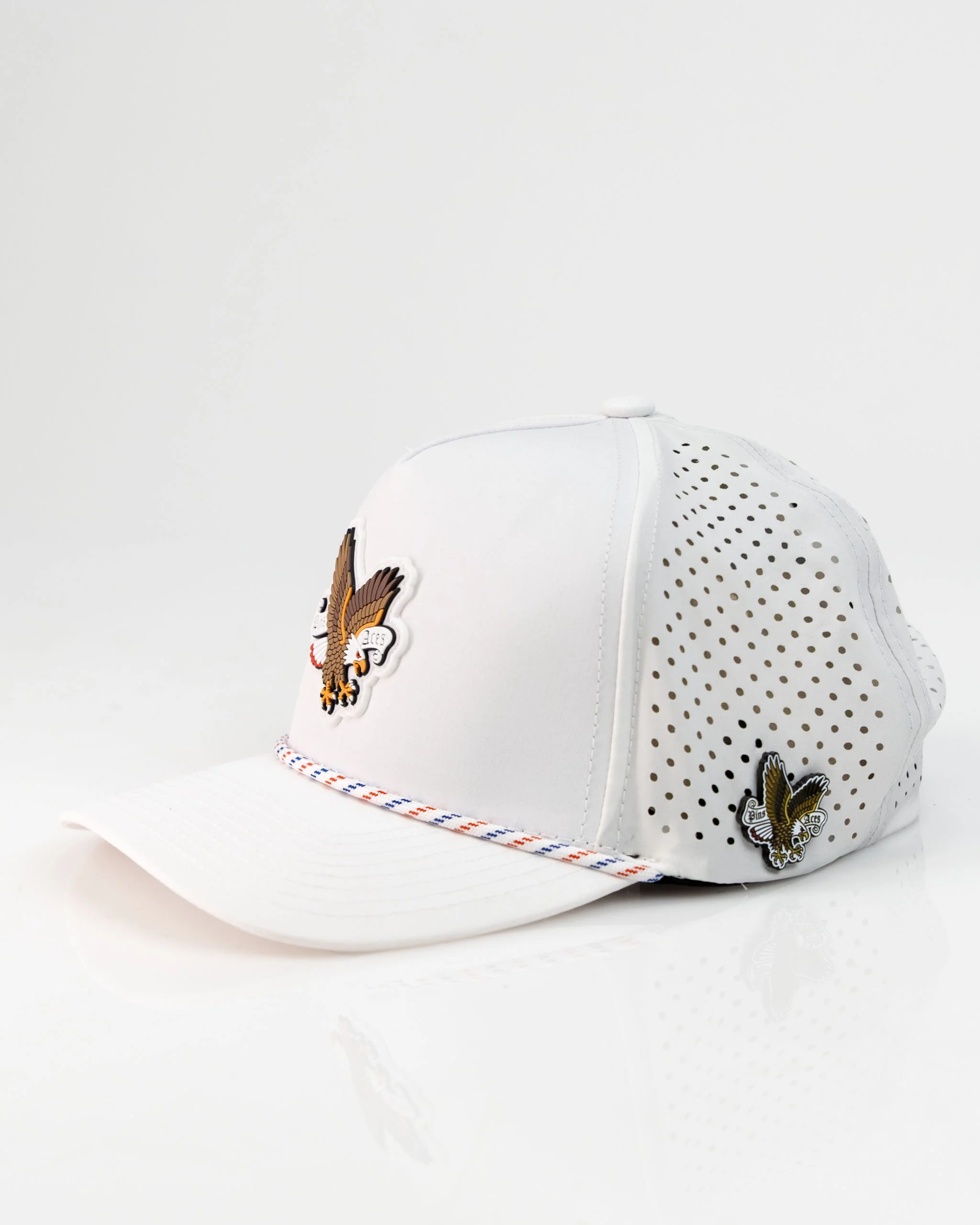 Freedom Eagle White - Perforated Rope Hat - Image 6