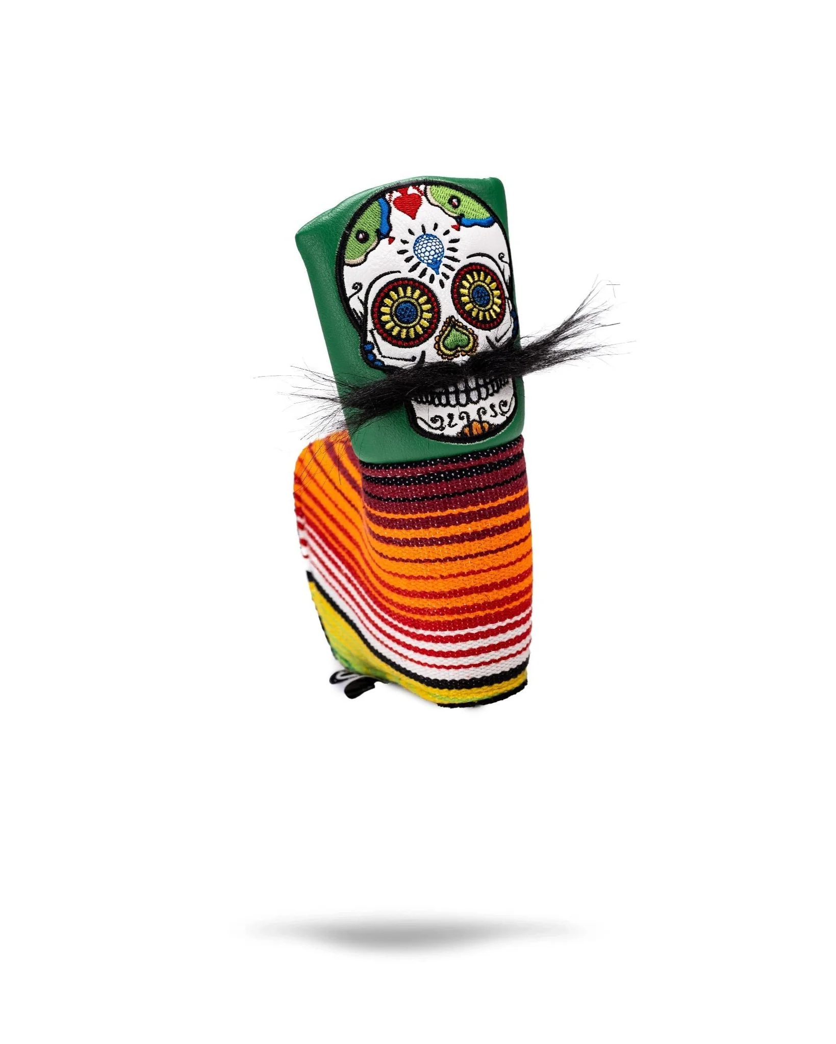 Mustache Sugar Skull - Blade Putter Cover Green - Image 7