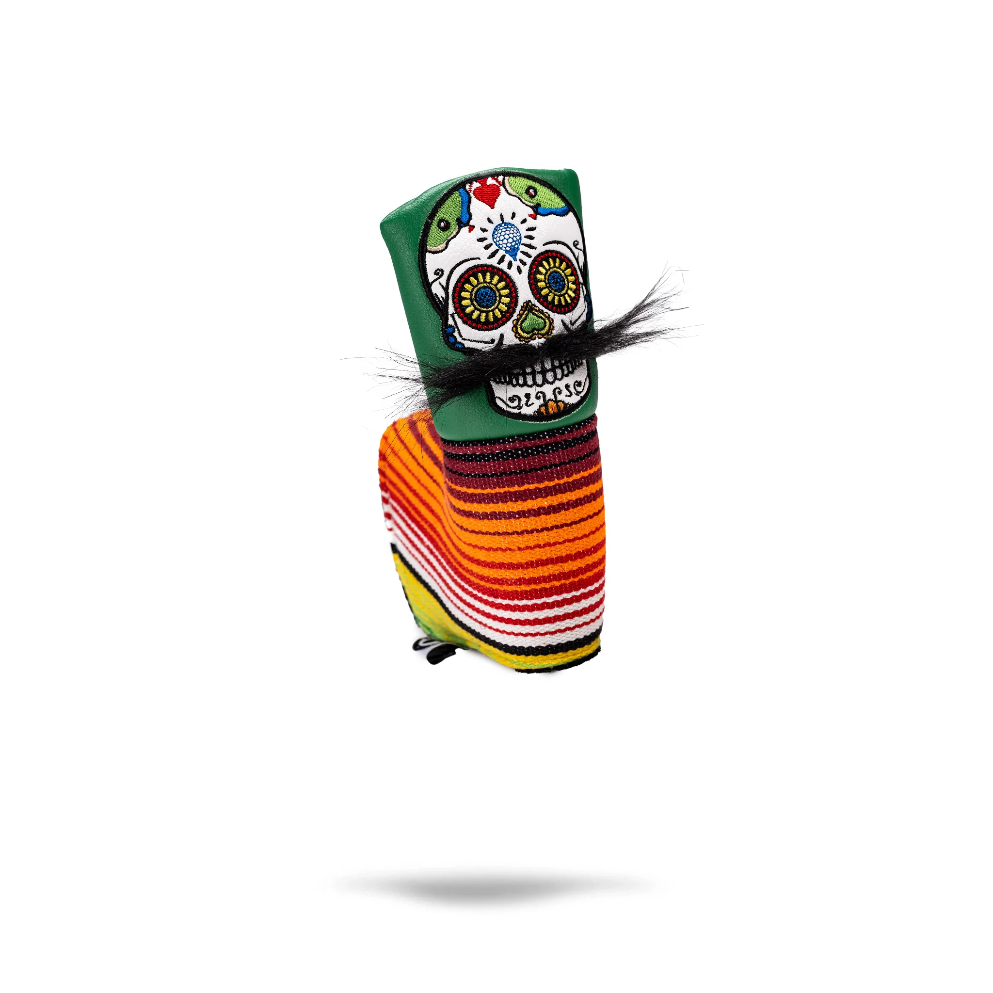 Mustache Sugar Skull - Blade Putter Cover Black - Image 14
