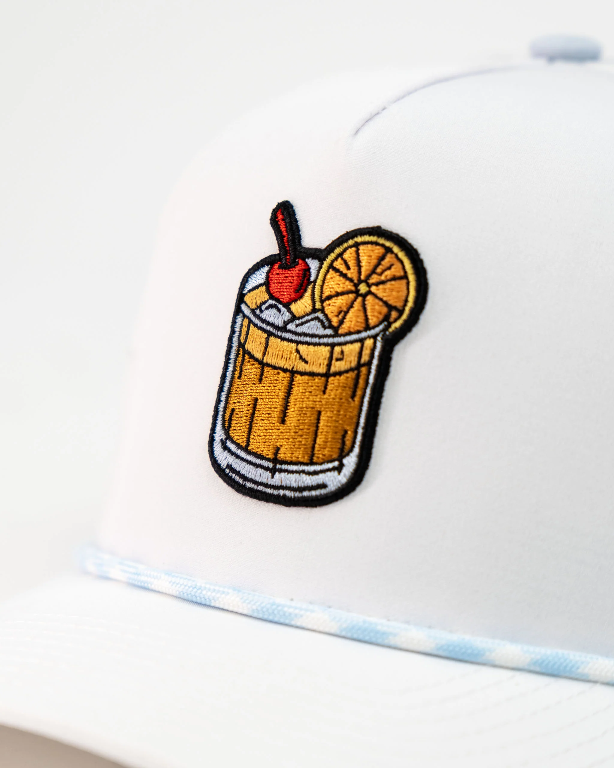 Old Fashioned White - Perforated Rope Hat - Image 3
