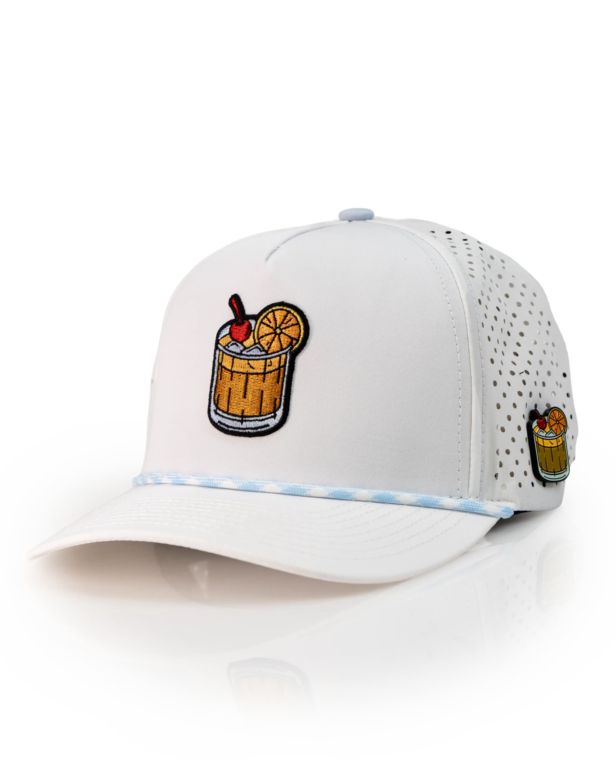 Old Fashioned White - Perforated Rope Hat - Image 4