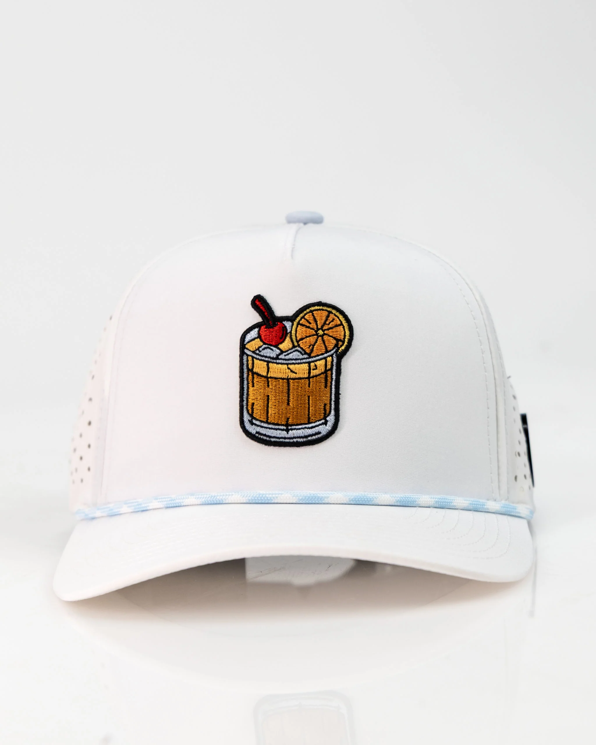 Old Fashioned White - Perforated Rope Hat - Image 5