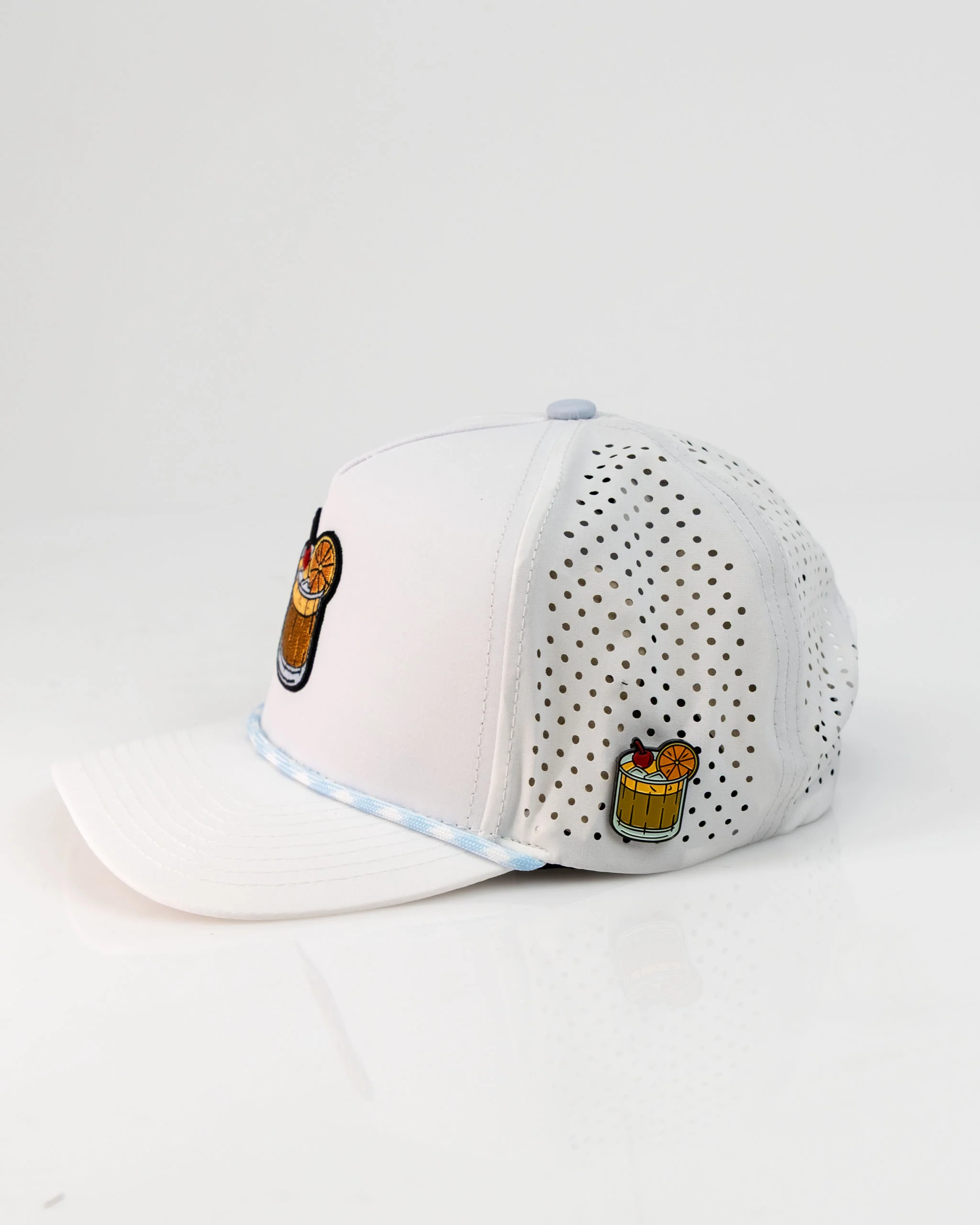 Old Fashioned White - Perforated Rope Hat - Image 6
