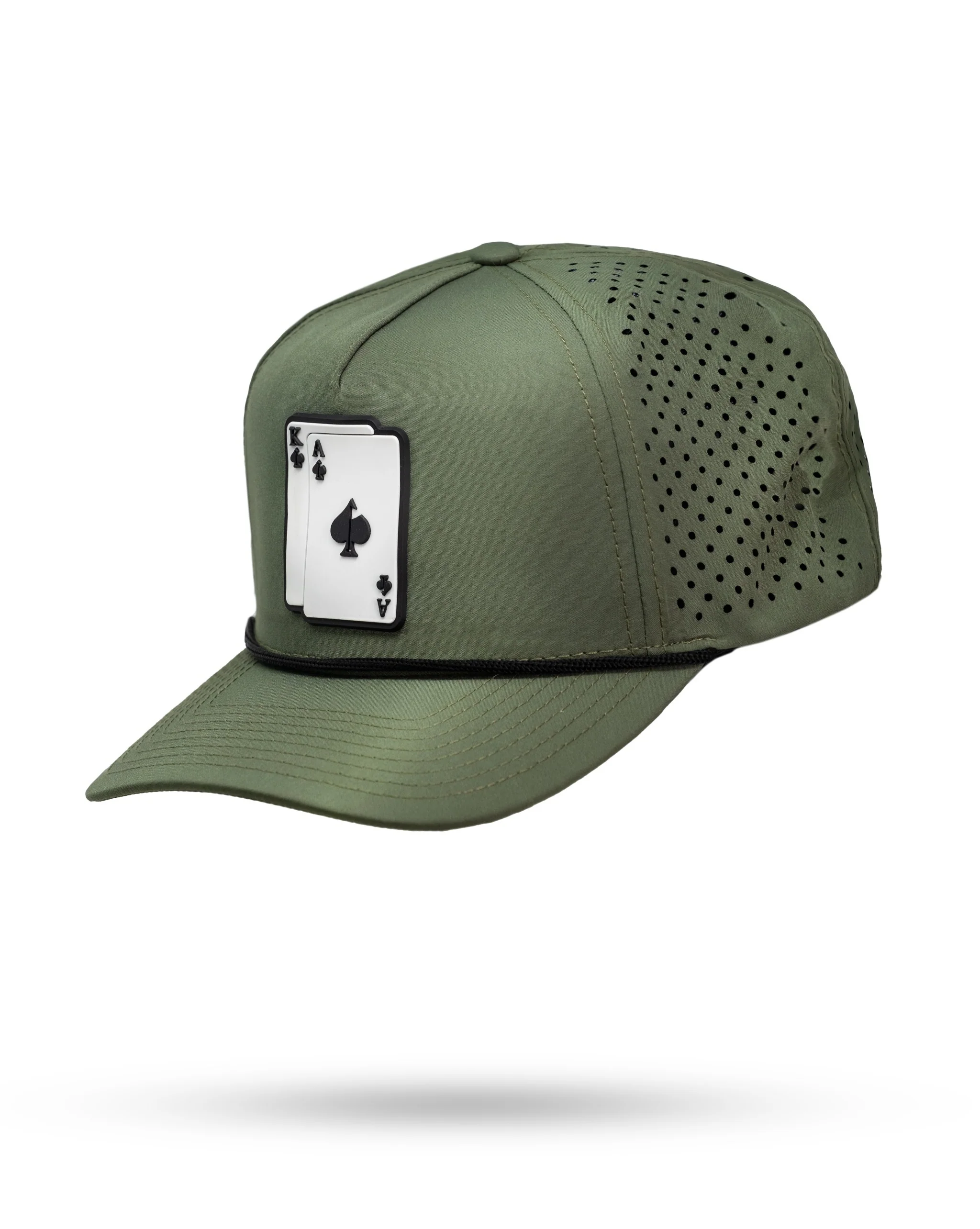 Perforated Rope Hat - AK - Olive - Image 2