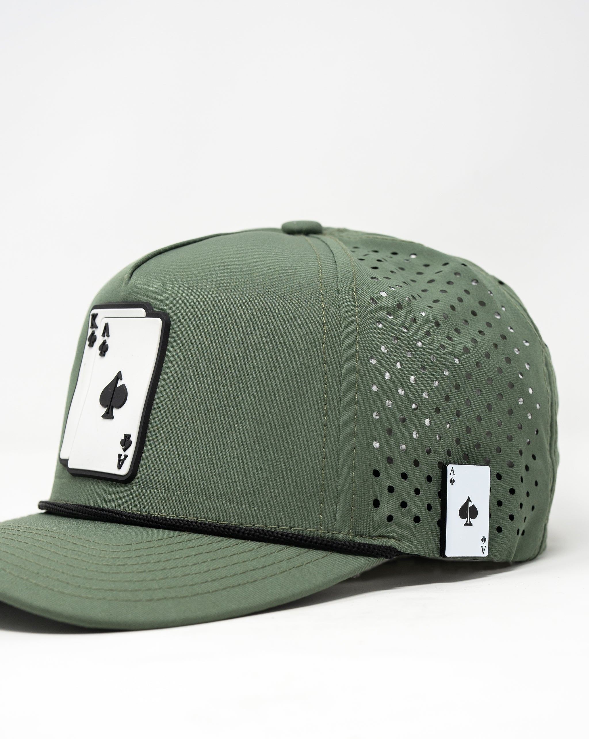 Perforated Rope Hat - AK - Olive - Image 5