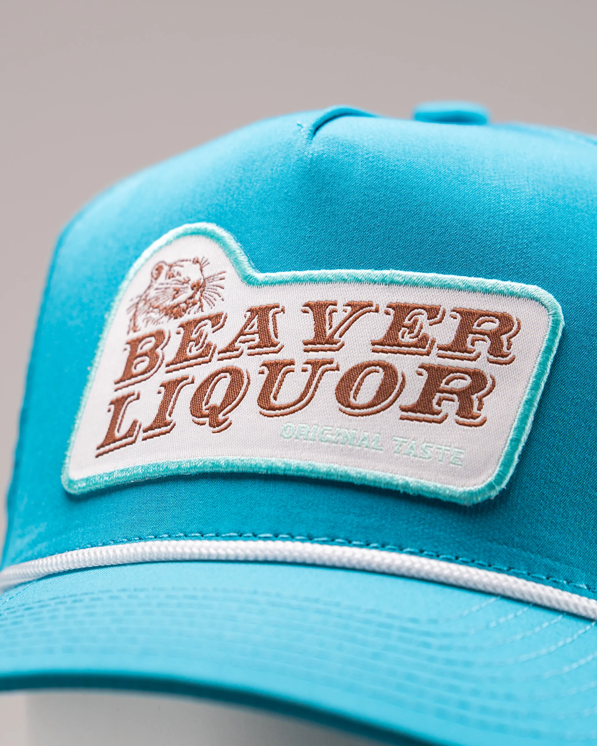 Perforated Rope Hat - Beaver Liquor - Baby Blue - Image 3