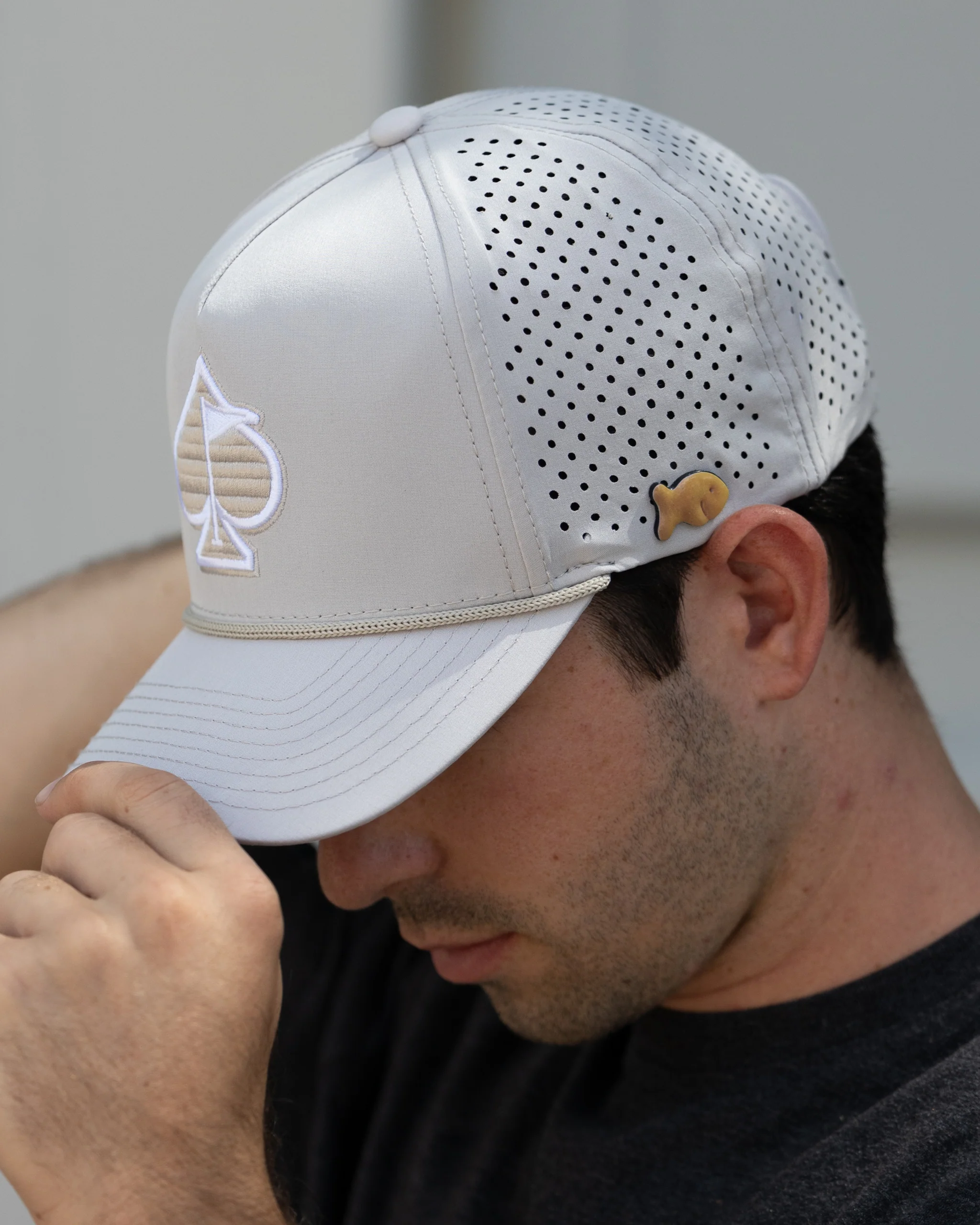 Perforated Rope Hat - Bone - Image 12