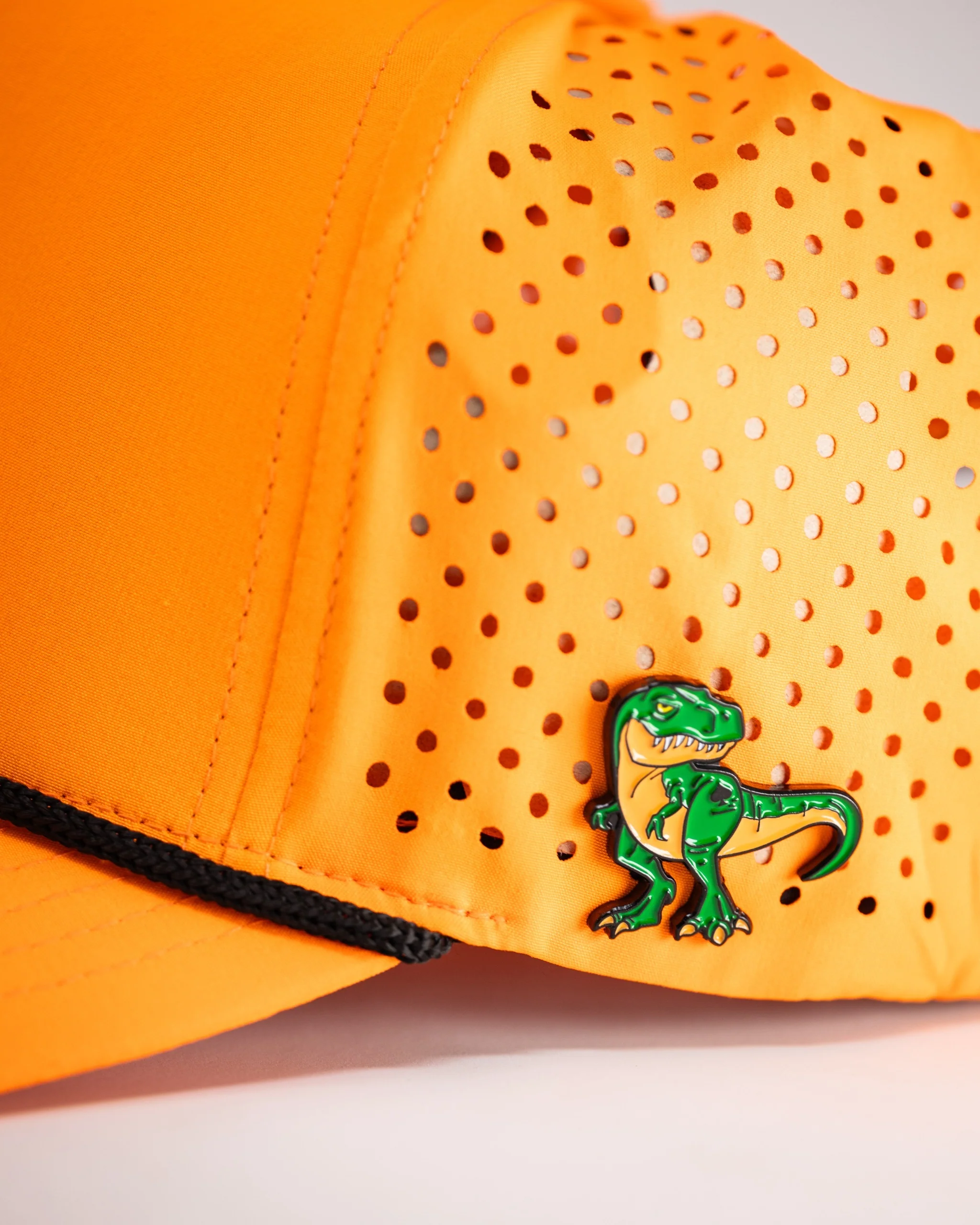 Perforated Rope Hat - Highlighter Orange - Image 3