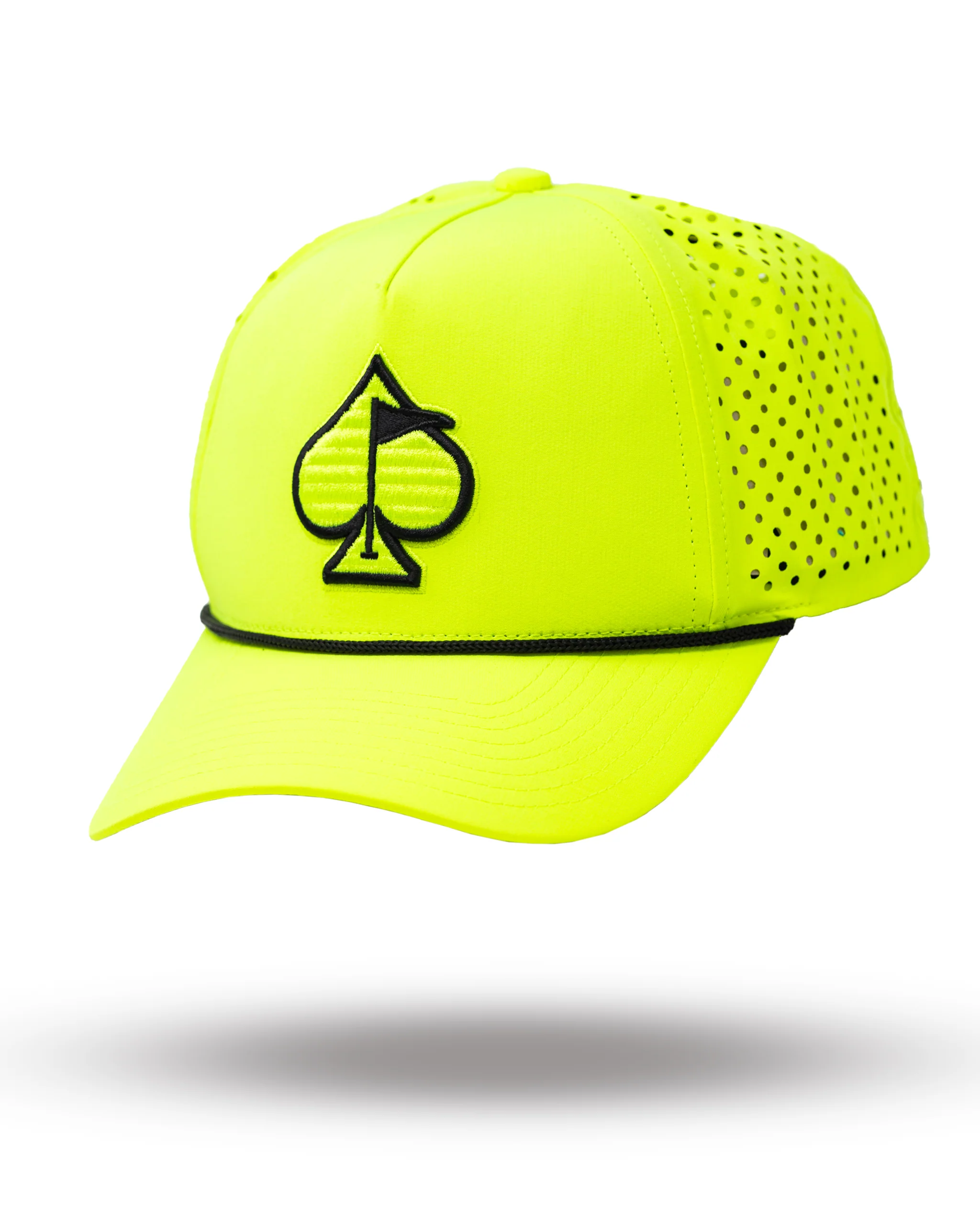 Perforated Rope Hat - Highlighter Yellow - Image 7