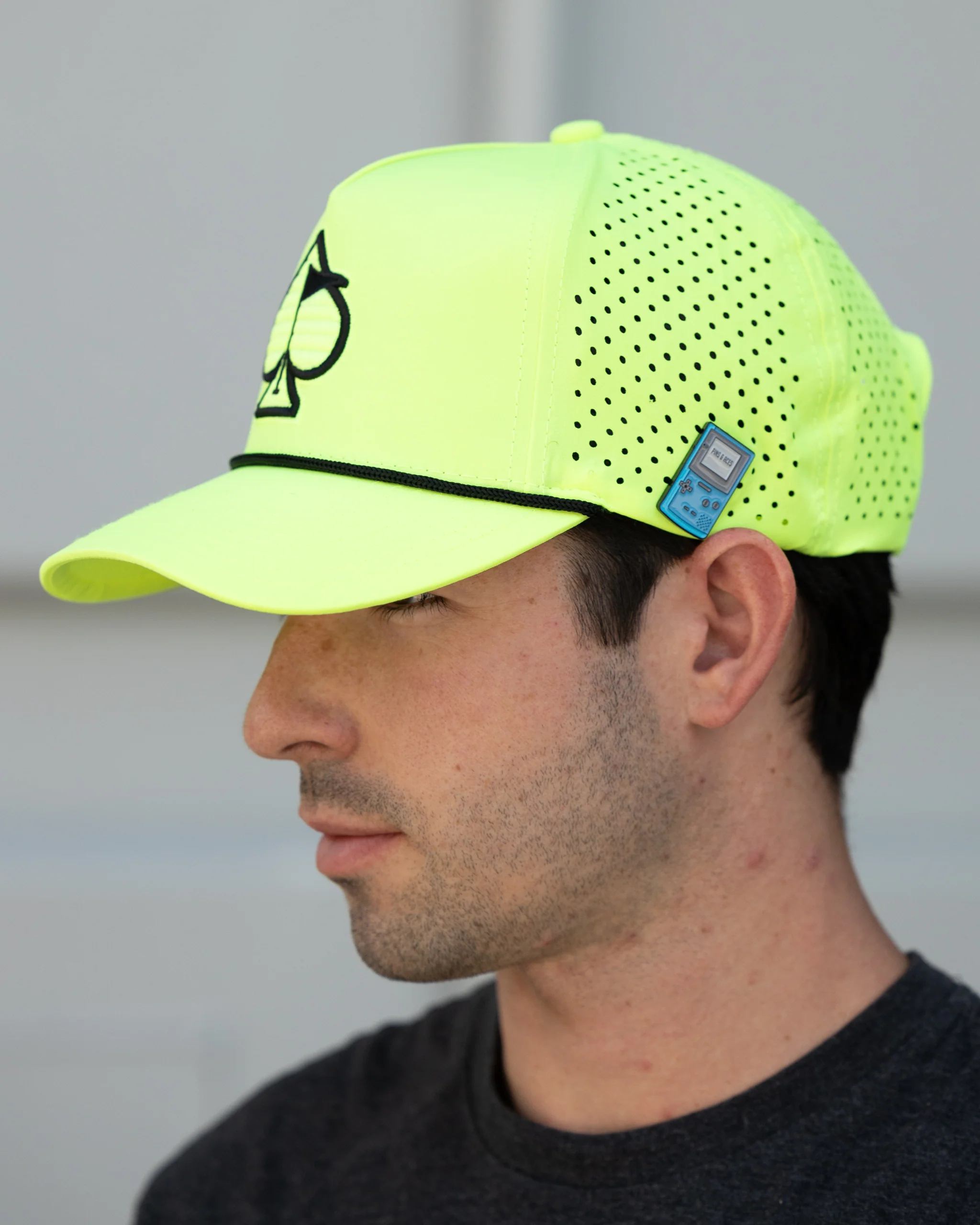 Perforated Rope Hat - Highlighter Yellow - Image 8