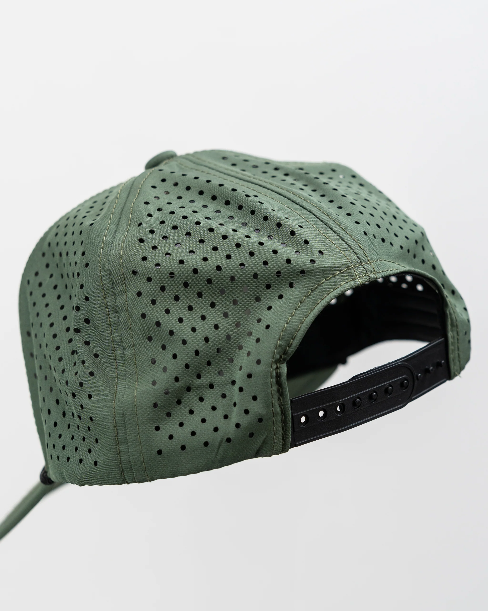 Perforated Rope Hat - Olive - Image 13
