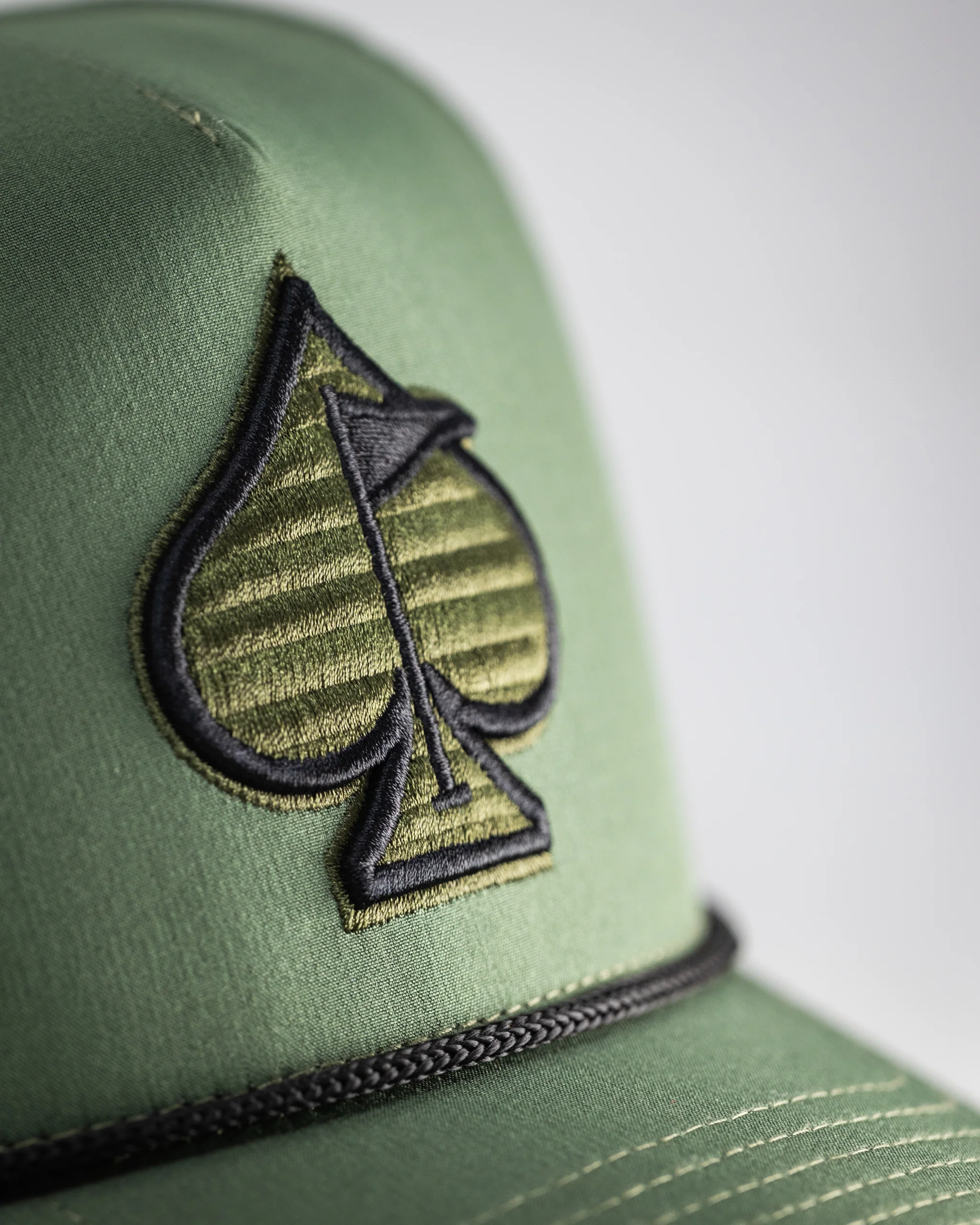 Perforated Rope Hat - Olive - Image 9
