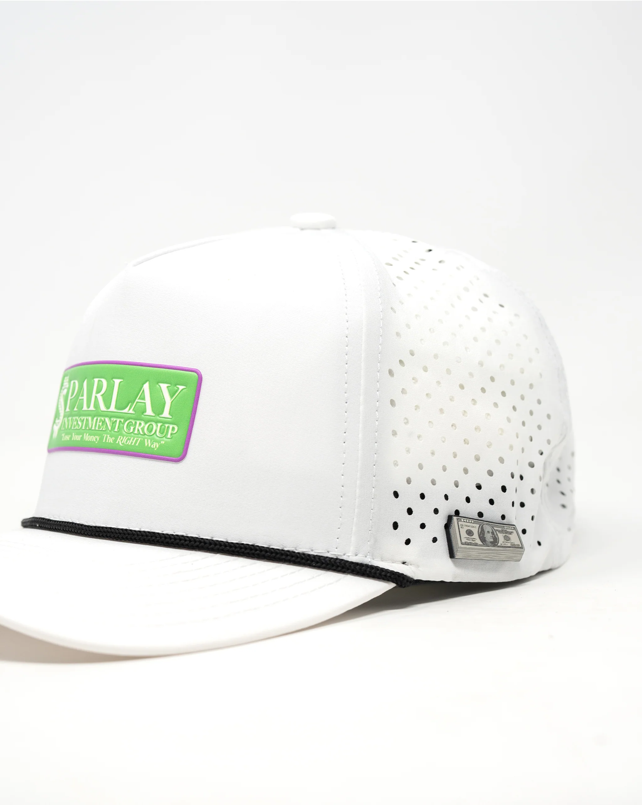 Perforated Rope Hat - Parlay Investment Group - White - Image 5