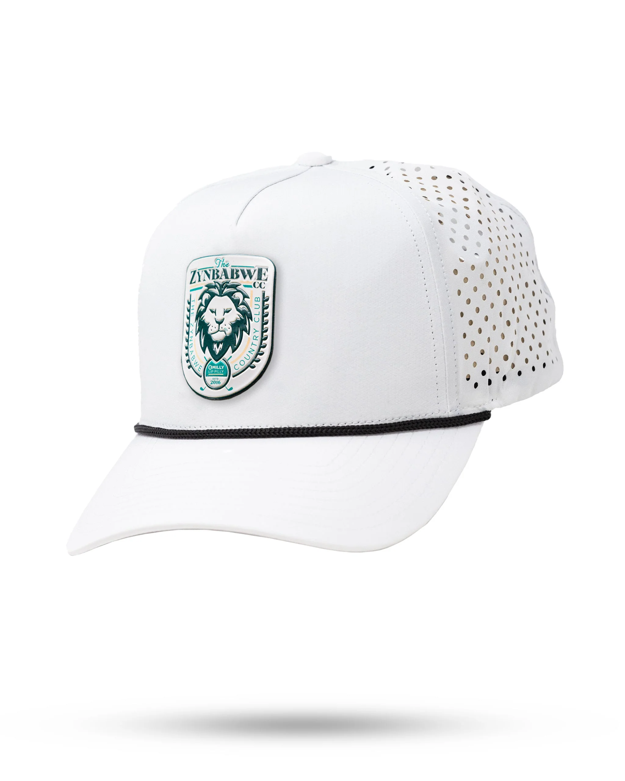 Perforated Rope Hat - Zynbabwe Country Club - White - Image 2