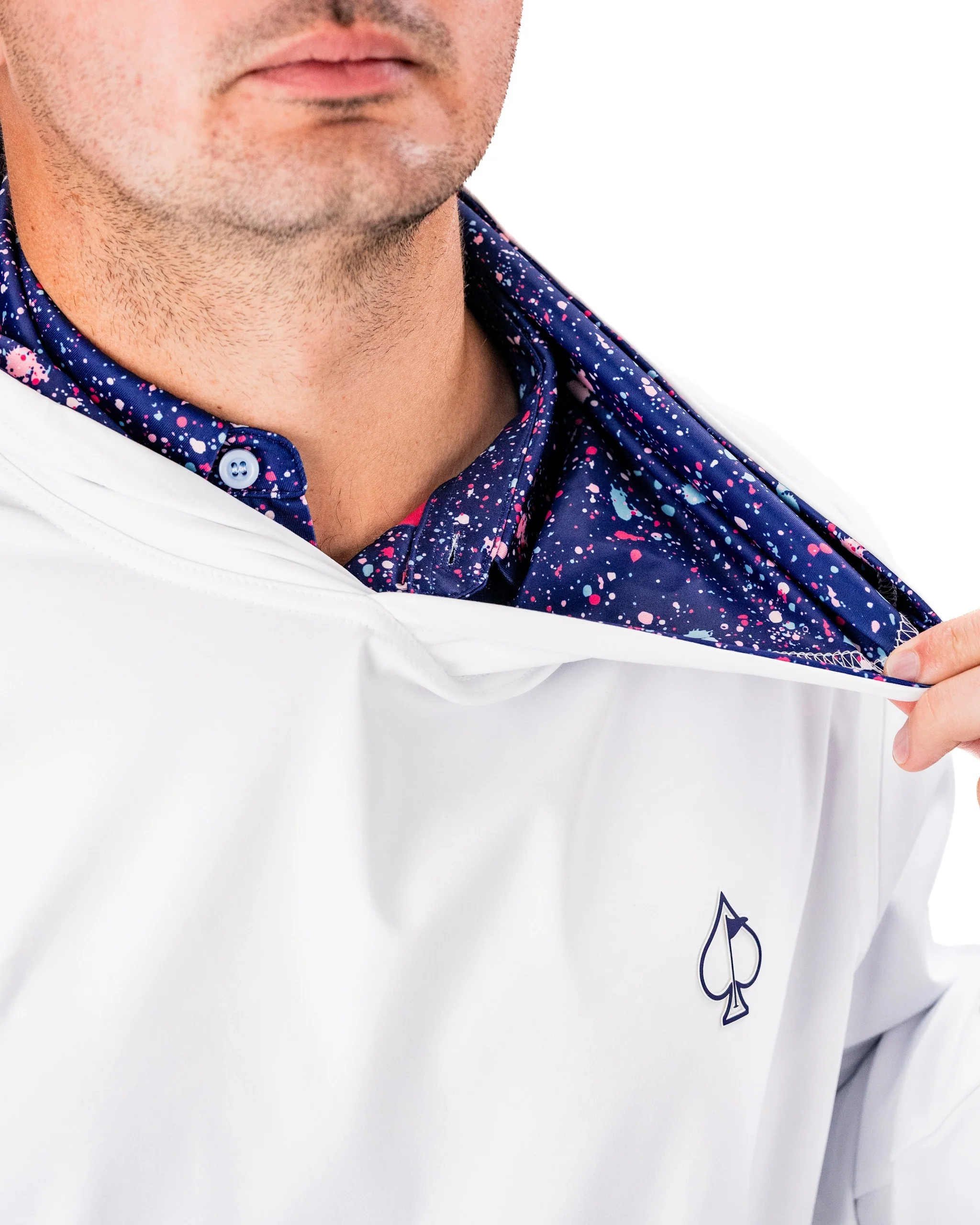 Performance Golf Hoodie - Blue Splatter - Image 14