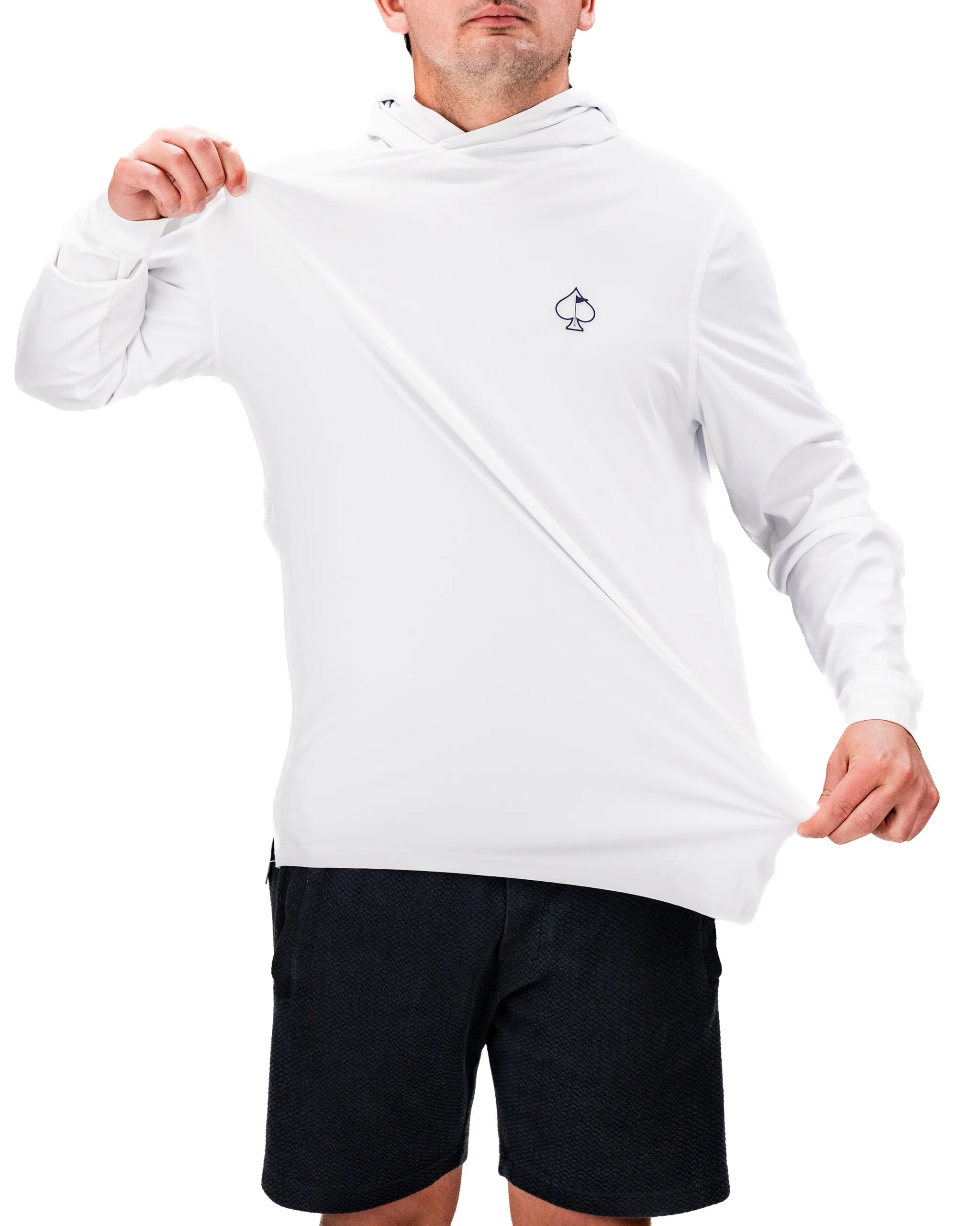Performance Golf Hoodie - Blue Splatter - Image 3
