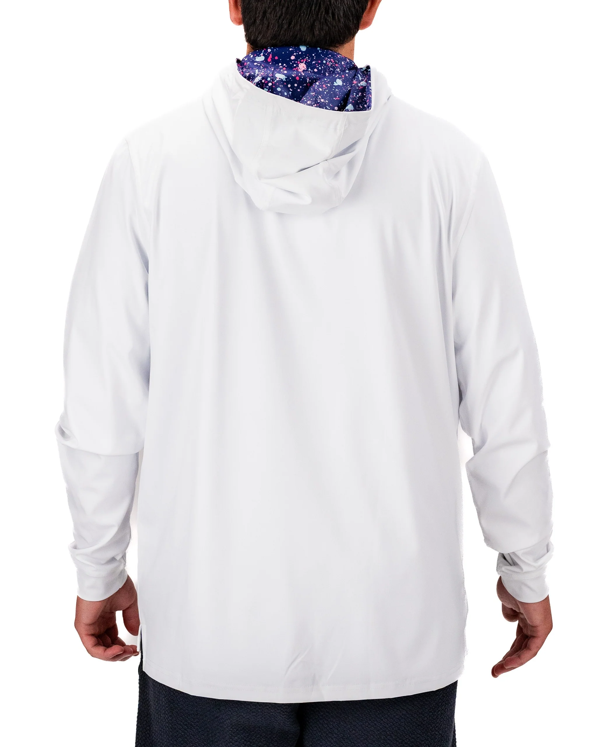 Performance Golf Hoodie - Blue Splatter - Image 4