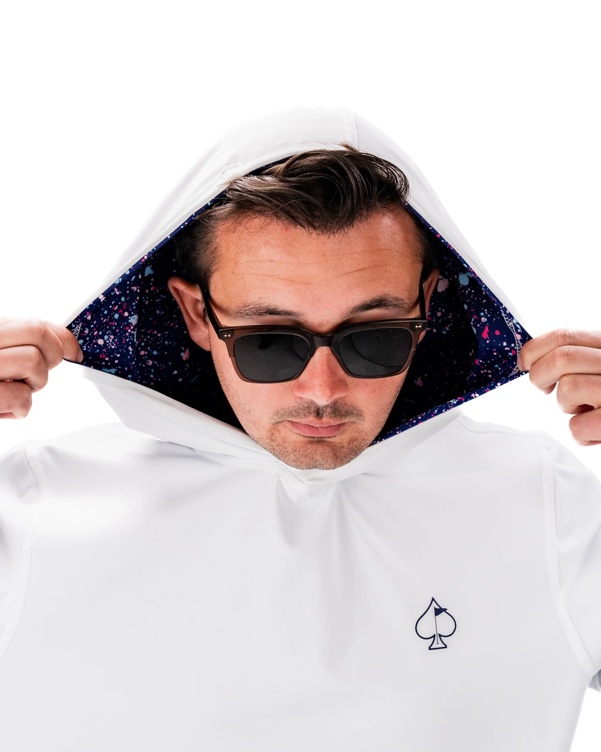 Performance Golf Hoodie - Blue Splatter - Image 8