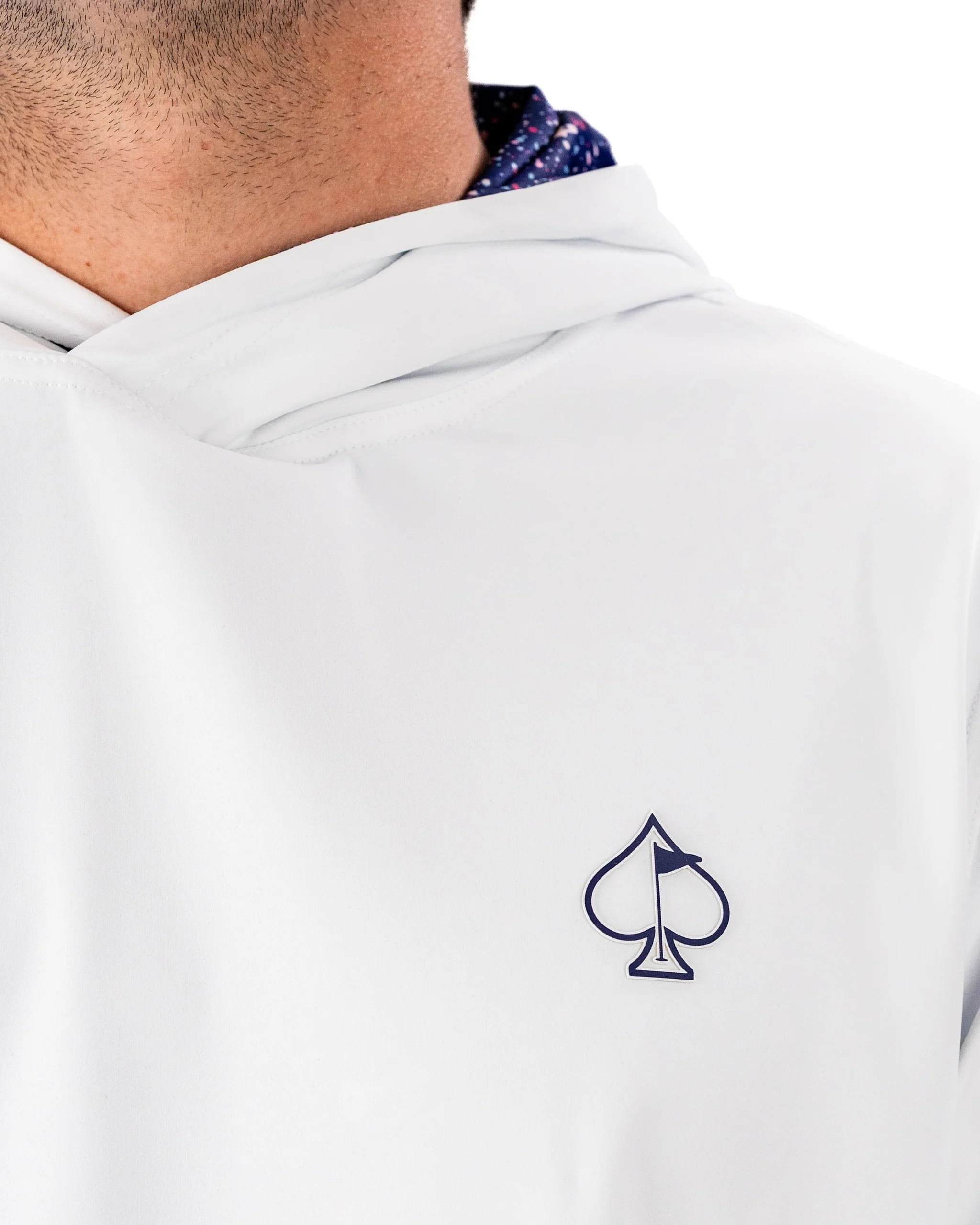 Performance Golf Hoodie - Blue Splatter - Image 9