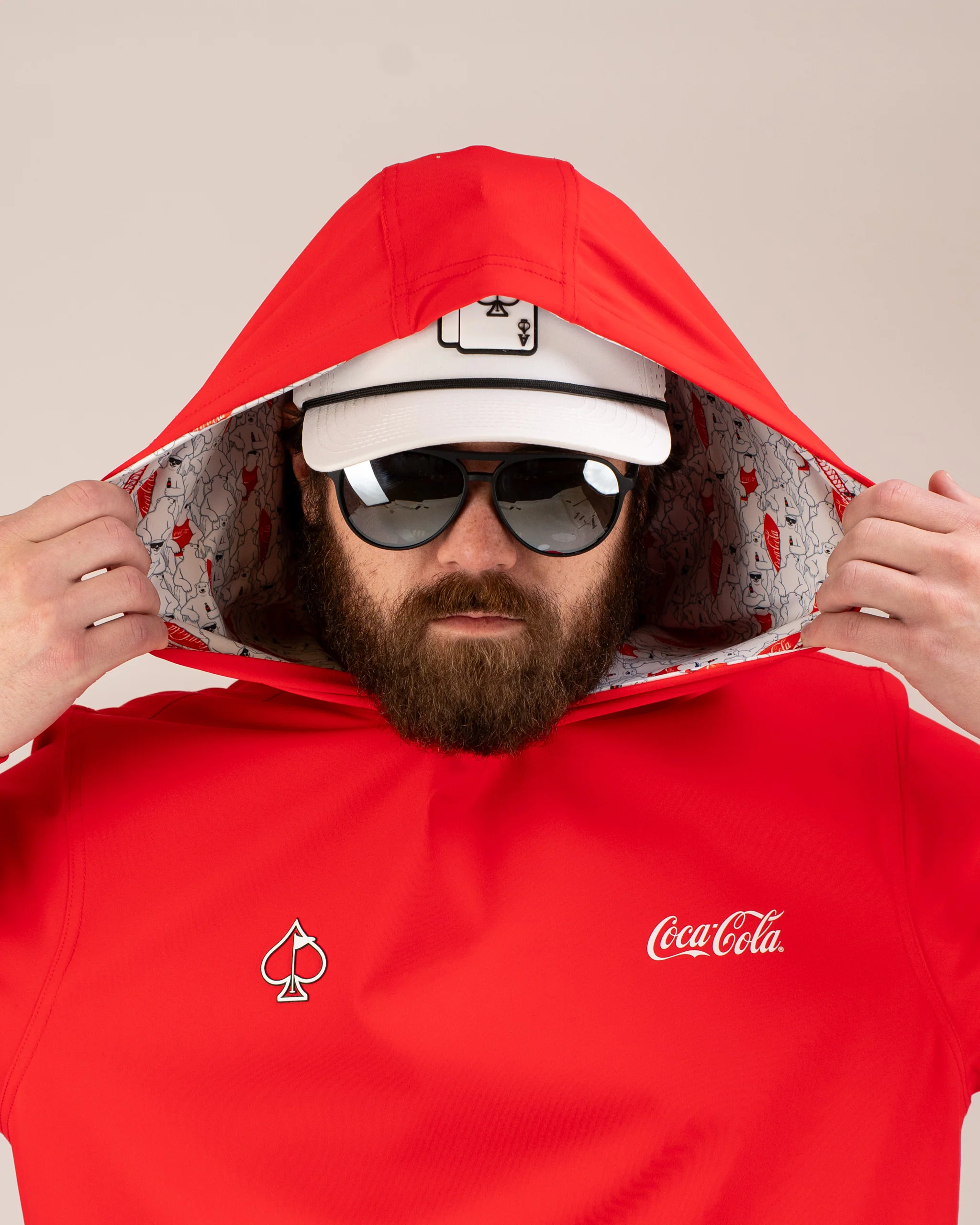 Performance Golf Hoodie - Coca-Cola Red - Image 10