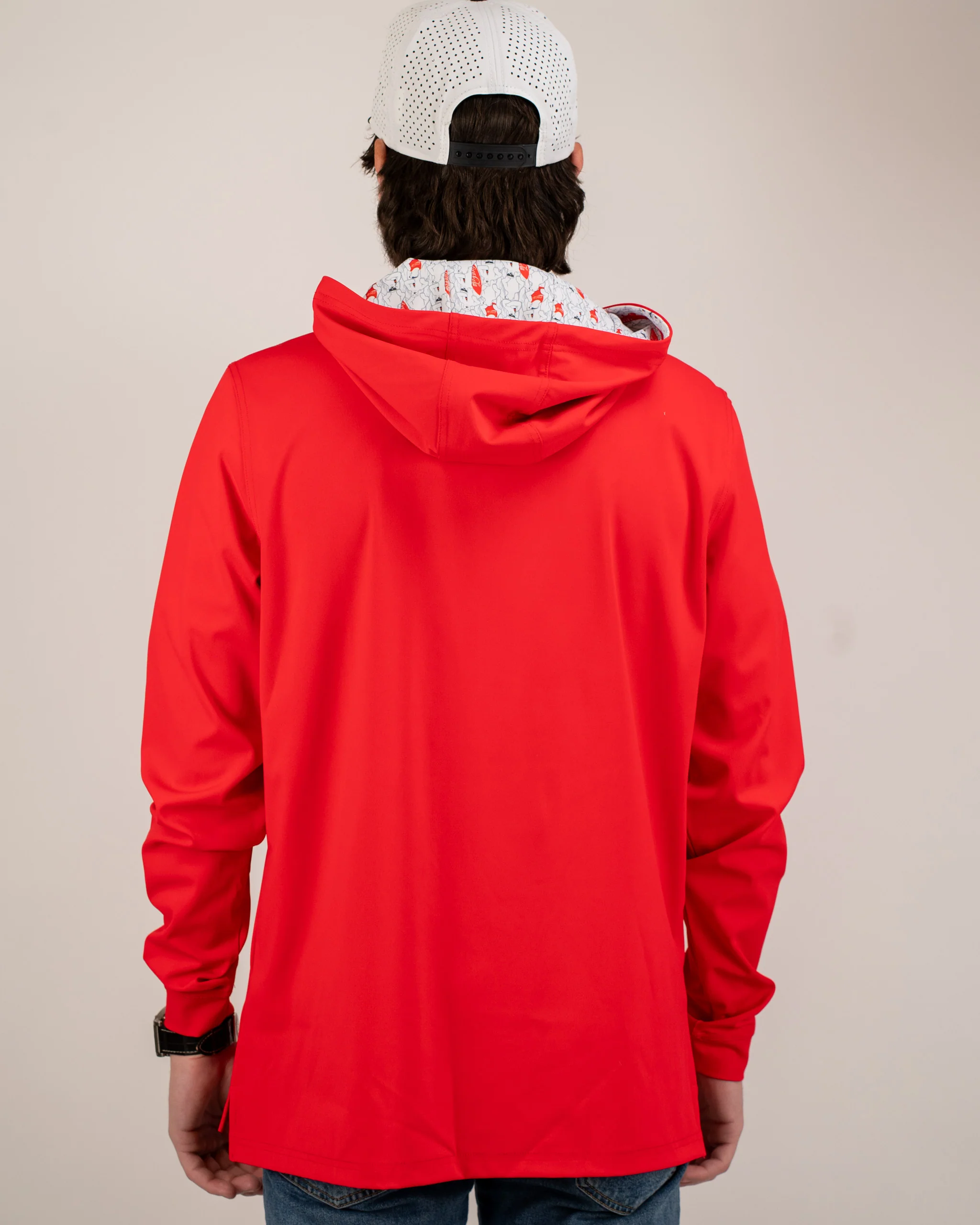 Performance Golf Hoodie - Coca-Cola Red - Image 11