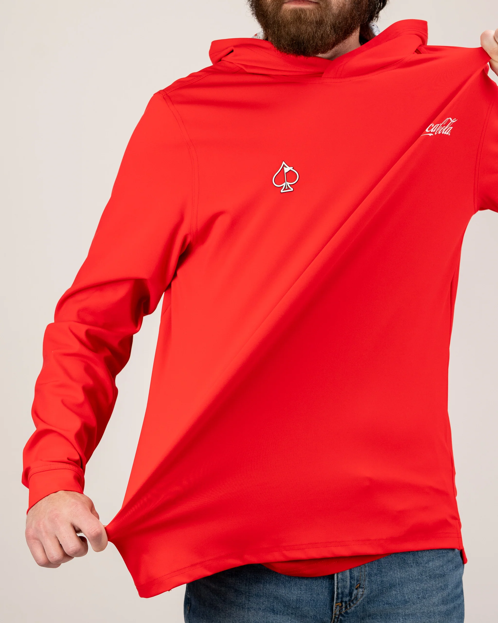 Performance Golf Hoodie - Coca-Cola Red - Image 5