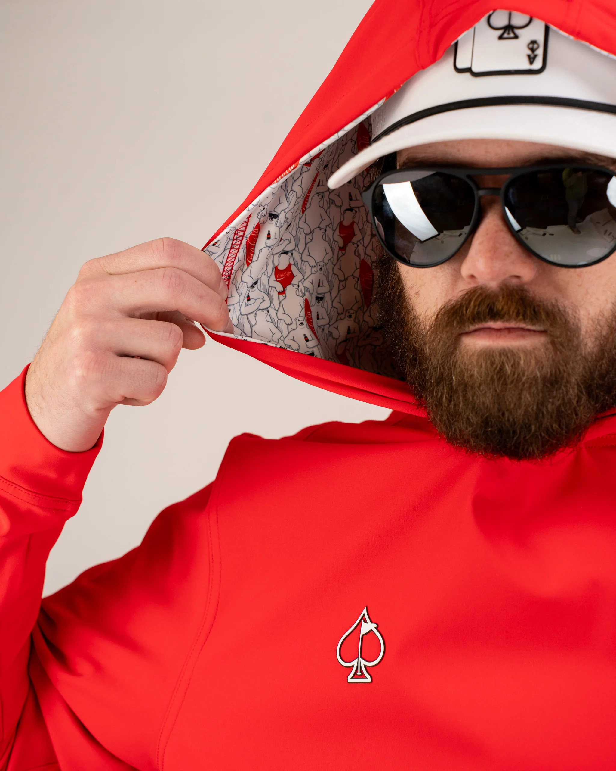 Performance Golf Hoodie - Coca-Cola Red - Image 9