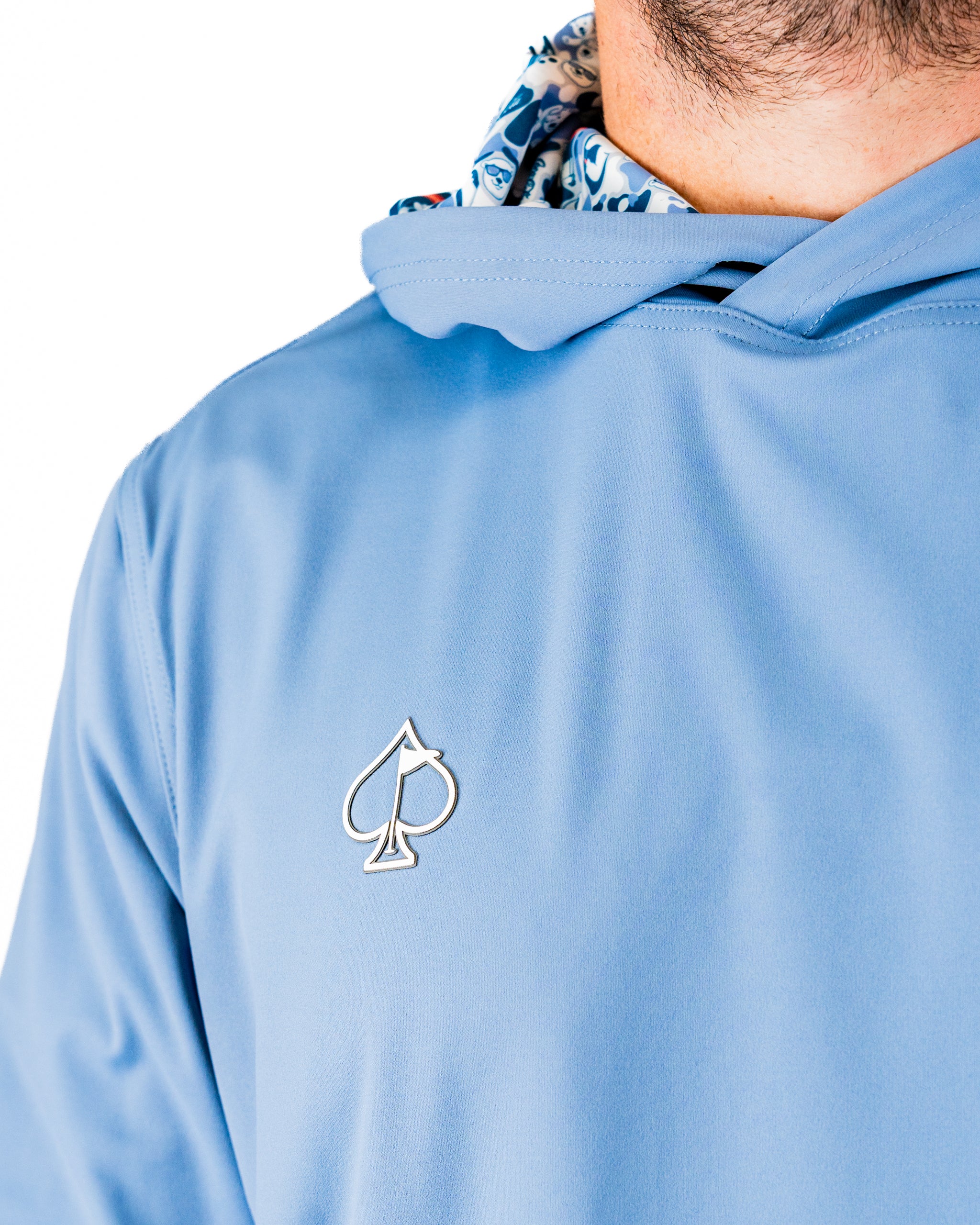 Performance Golf Hoodie - Coca-Cola Glacier Blue - Image 10