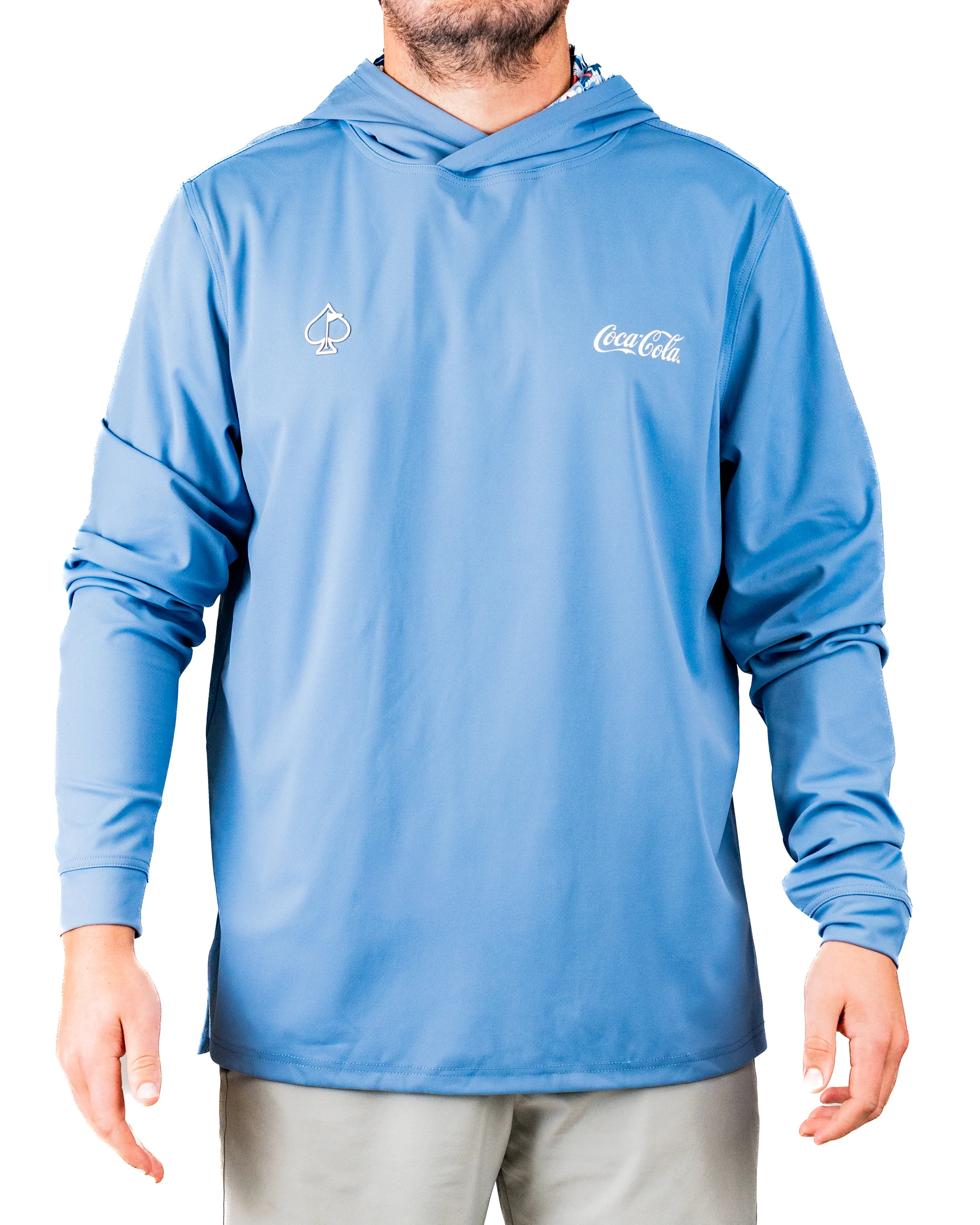 Performance Golf Hoodie - Coca-Cola Glacier Blue - Image 12