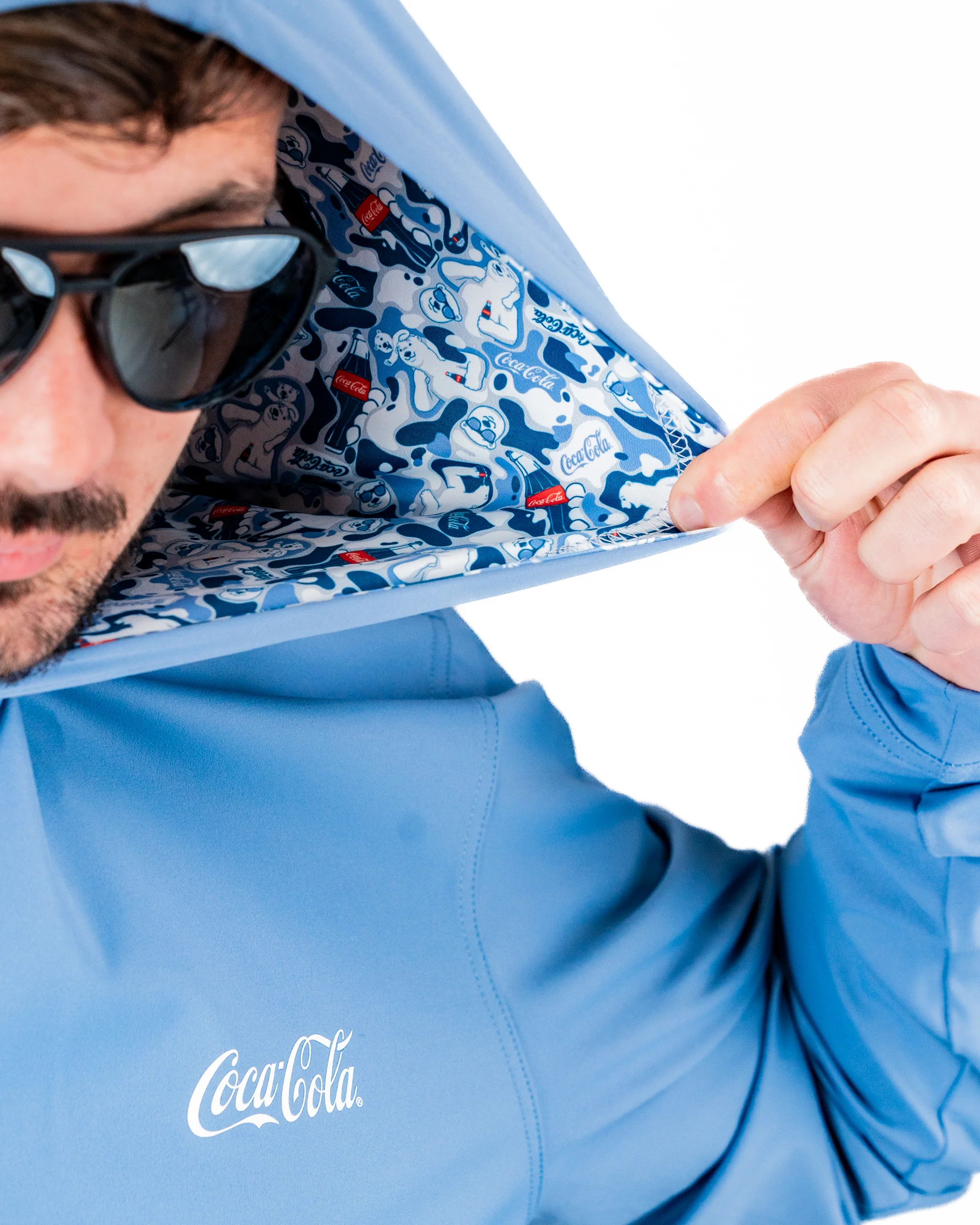 Performance Golf Hoodie - Coca-Cola Glacier Blue - Image 2