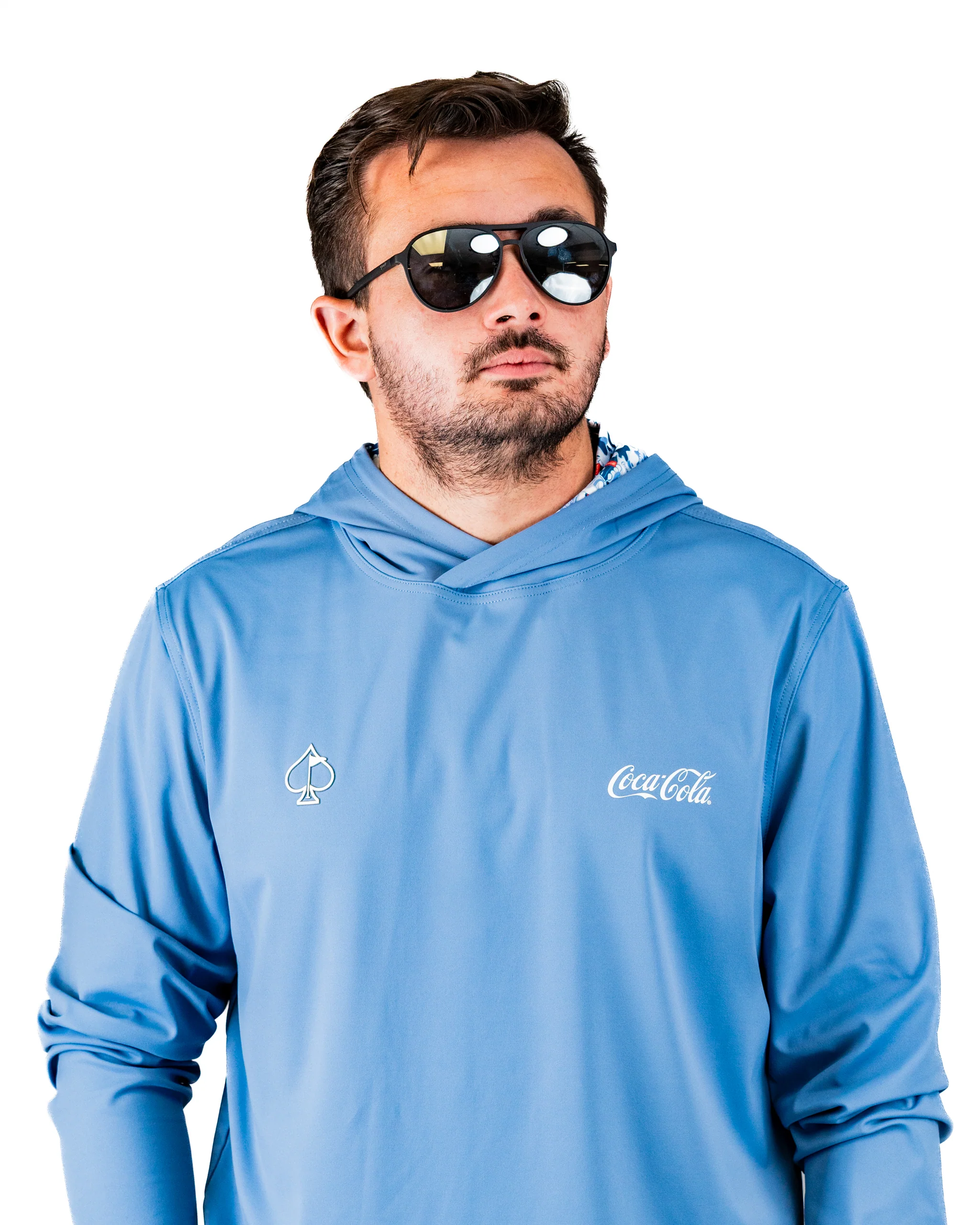 Performance Golf Hoodie - Coca-Cola Glacier Blue - Image 6